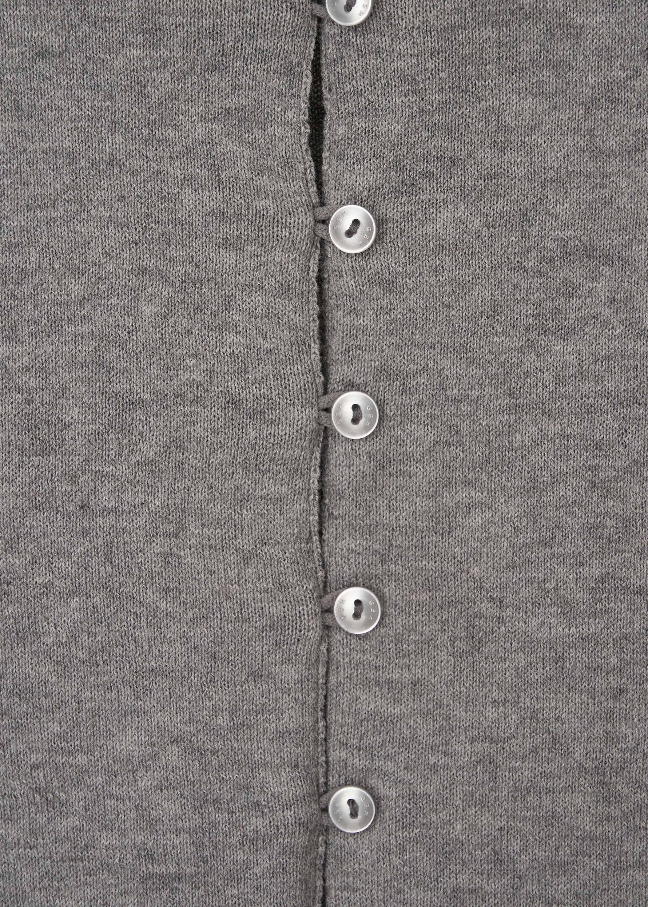 GBH / Cashmere Petite Cardigan - Melange Gray