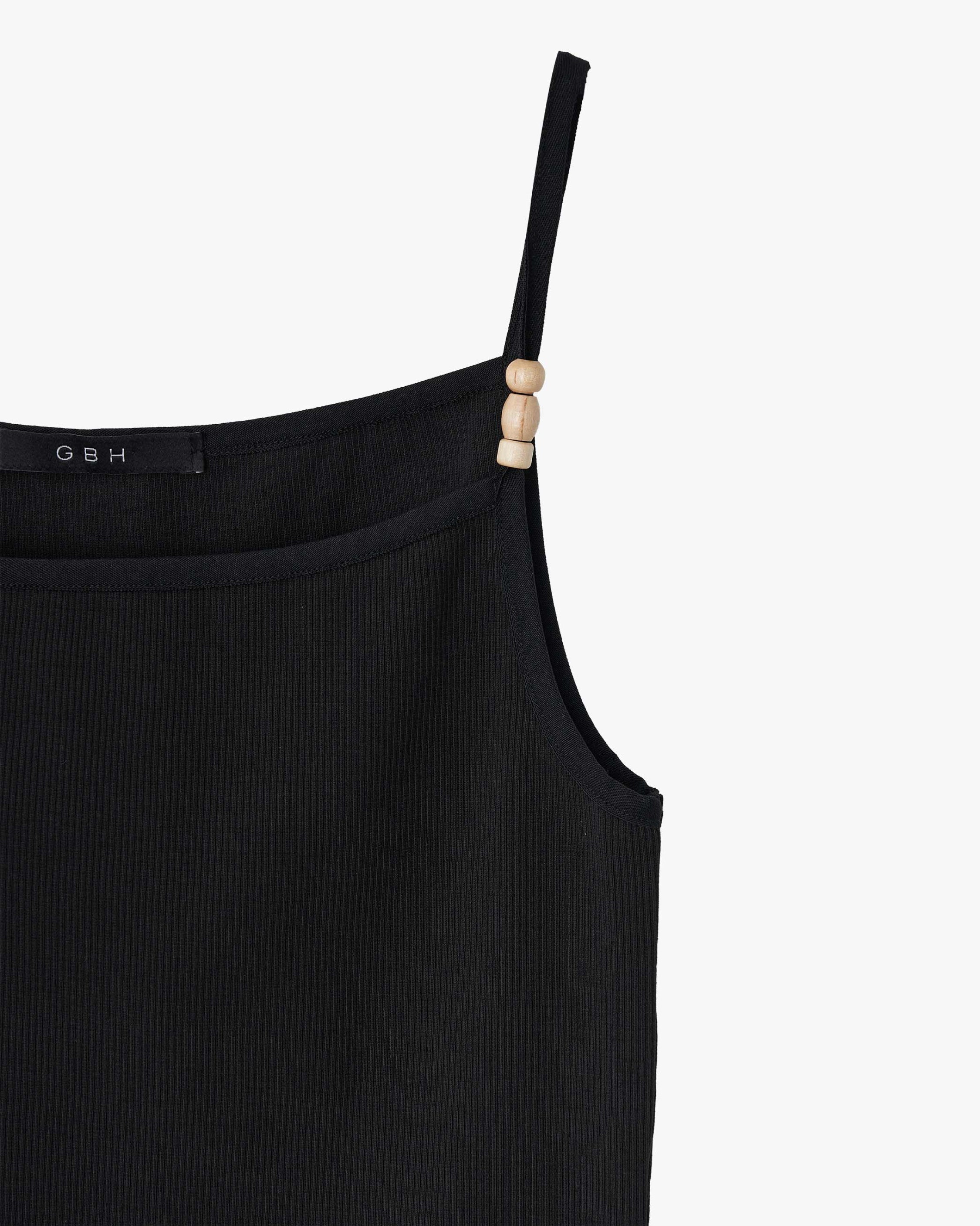 GBH / Wood Beads Sleeveless - Black