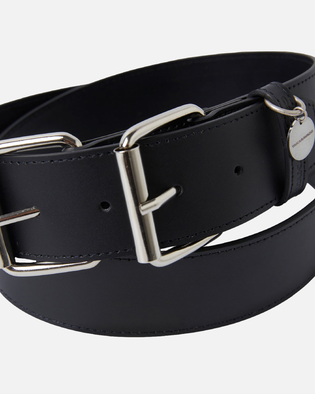 TAKARAVACO / Basic Double Buckle Belt - Black