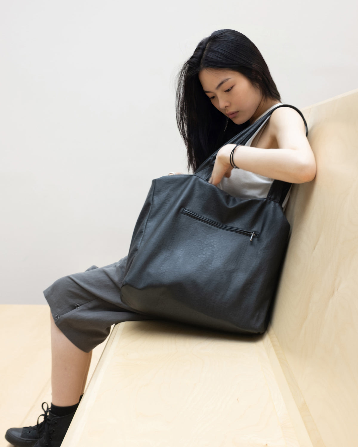 FÖRMLICH / Leather Shopper bag (Type01) - Black