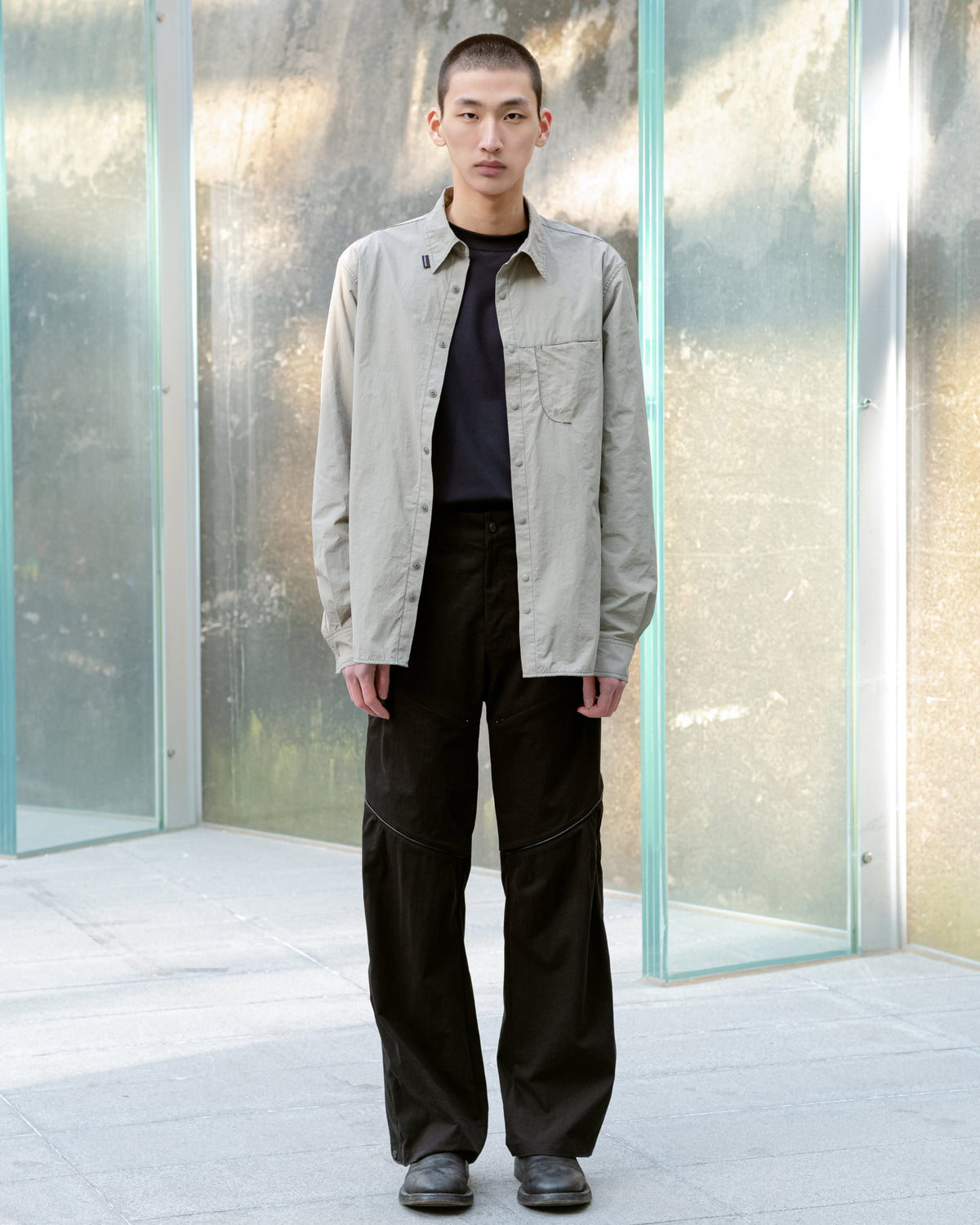 FÖRMLICH / Nylon Shirt - Khaki