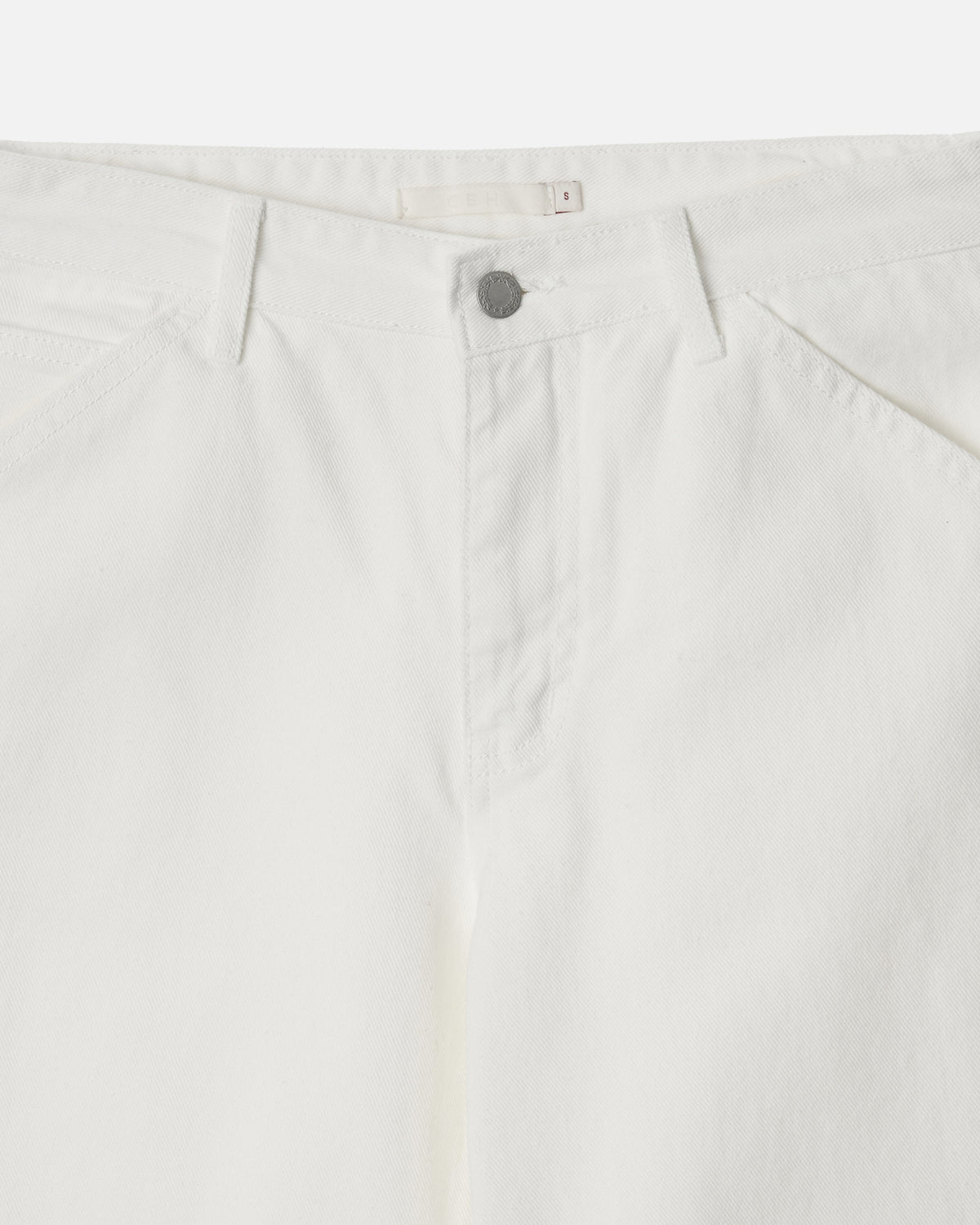 GBH / 26FW WIDE CINCH-BACK JEAN - White