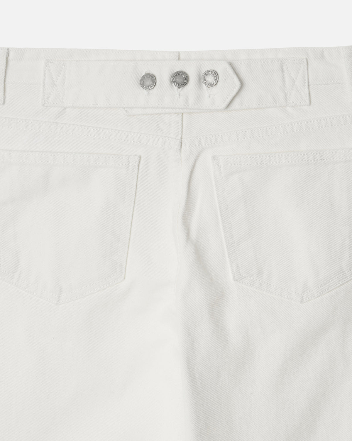 GBH / 26FW WIDE CINCH-BACK JEAN - White