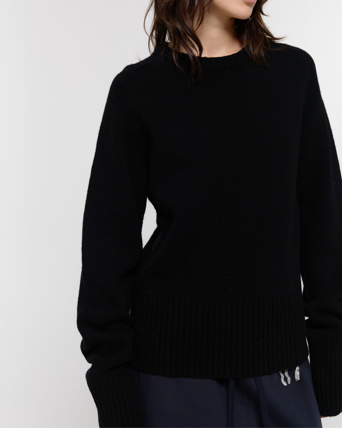 GBH / 26FW WOOL CREW NECK KNIT - Black