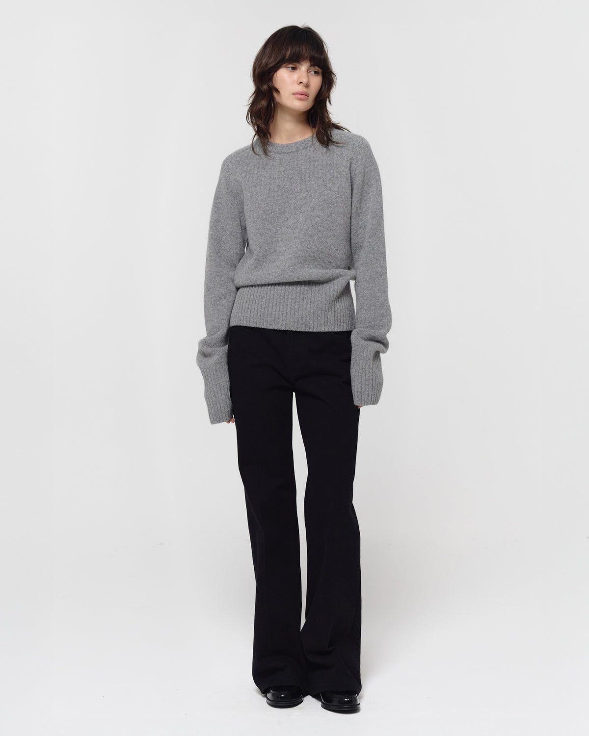 GBH / 26FW WOOL CREW NECK KNIT - Grey
