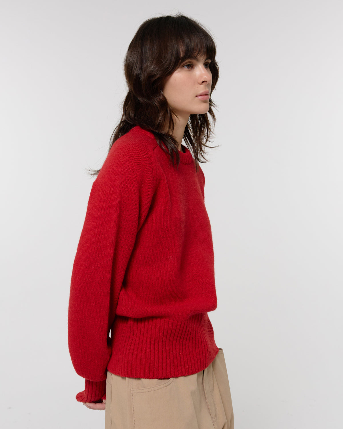 GBH / 26FW WOOL CREW NECK KNIT - RED
