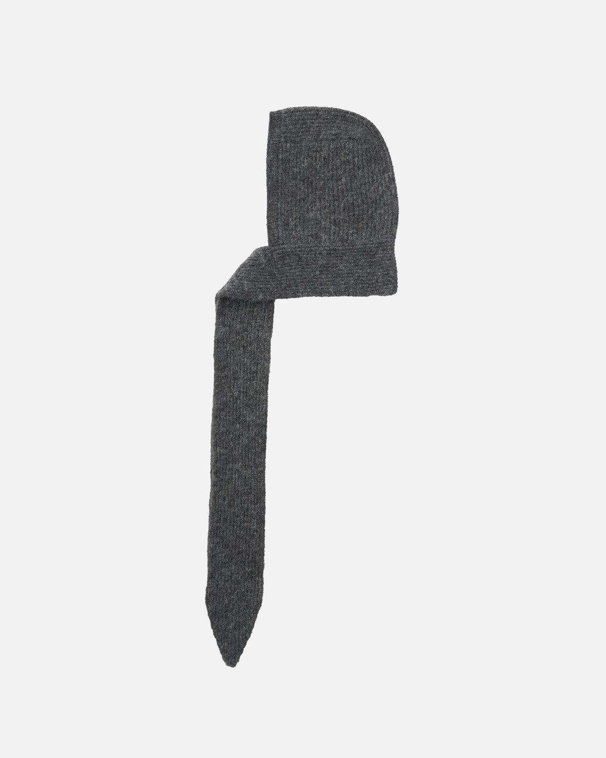 GBH / WOOL ALPACA HOOD SCARF - Charcoal