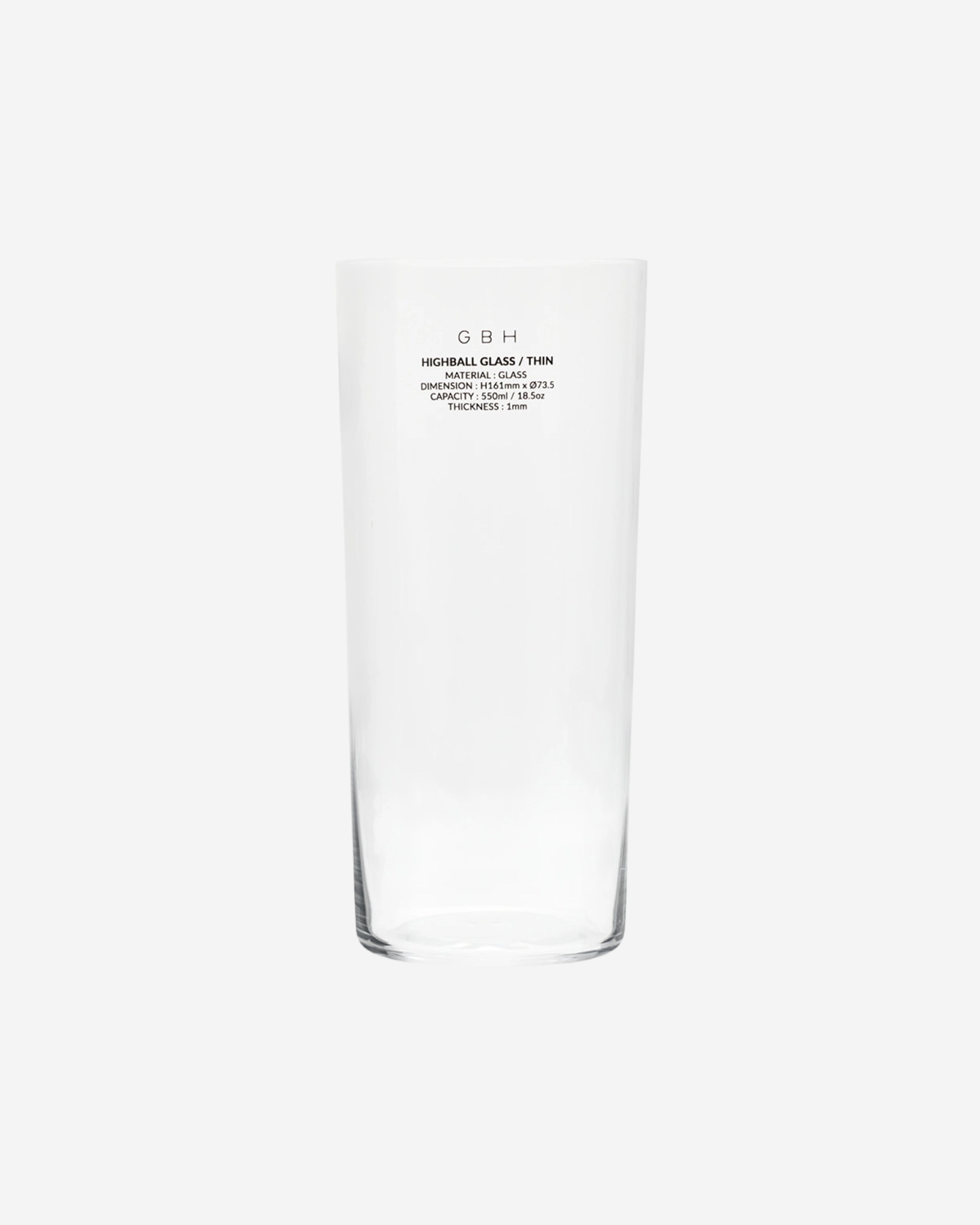 GBH / Highball Glass Thin