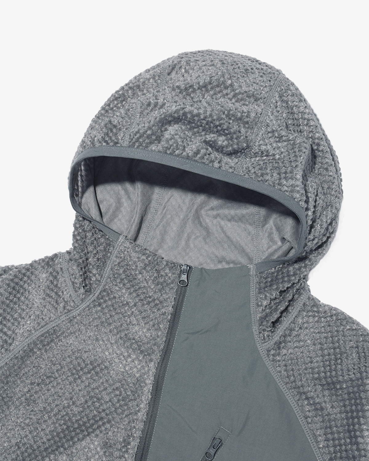 GOYOWEAR / Octa Light-Weight-Half Zip Hoodie - Silver Grey