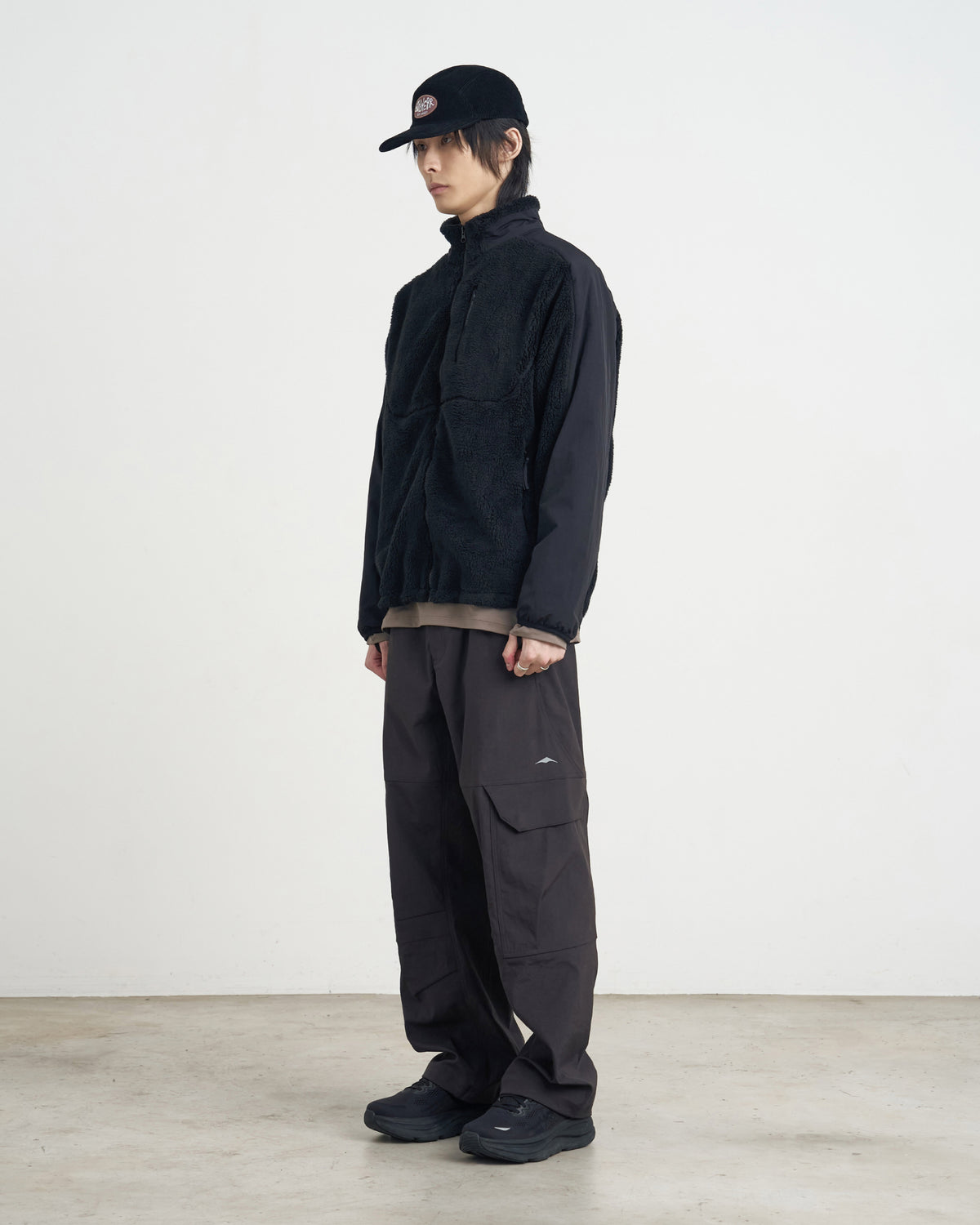 GOYOWEAR / Nylon Shear Fleece Jacket - Black