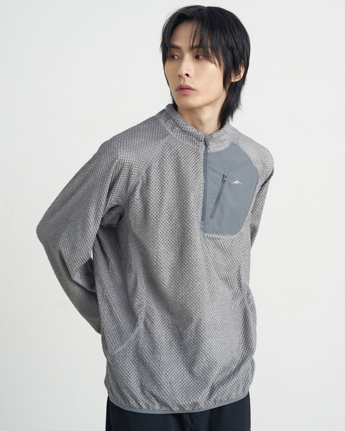 GOYOWEAR / Octa Light-Weight-Half Zip - Silver Grey