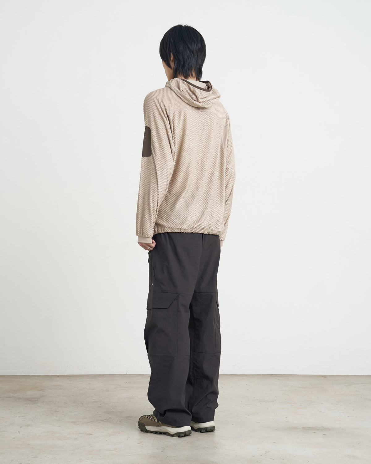 GOYOWEAR / Octa Light-Weight-Half Zip Hoodie - Beige