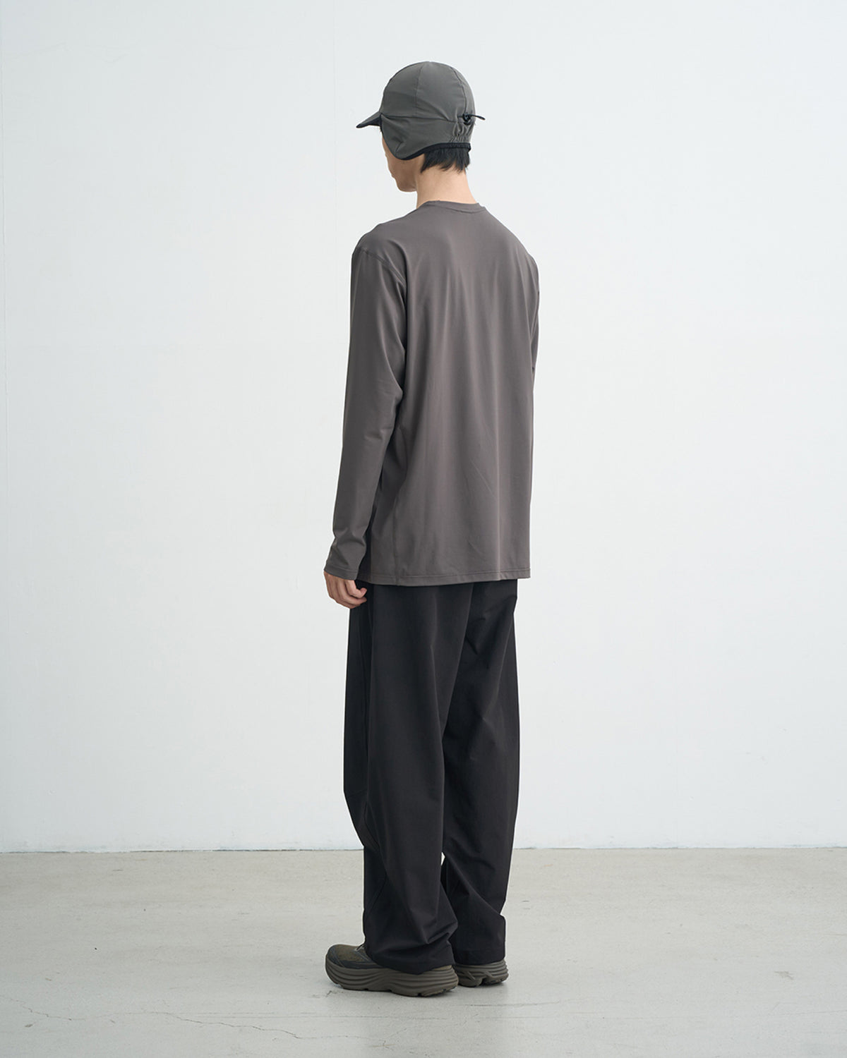 GOYOWEAR / Askin Logo Long Sleeve - Brown Grey