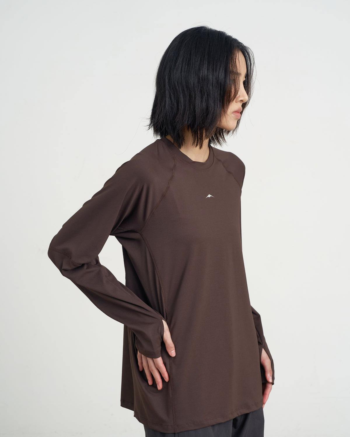 GOYOWEAR / Division Askin Logo Long Sleeve - Espresso
