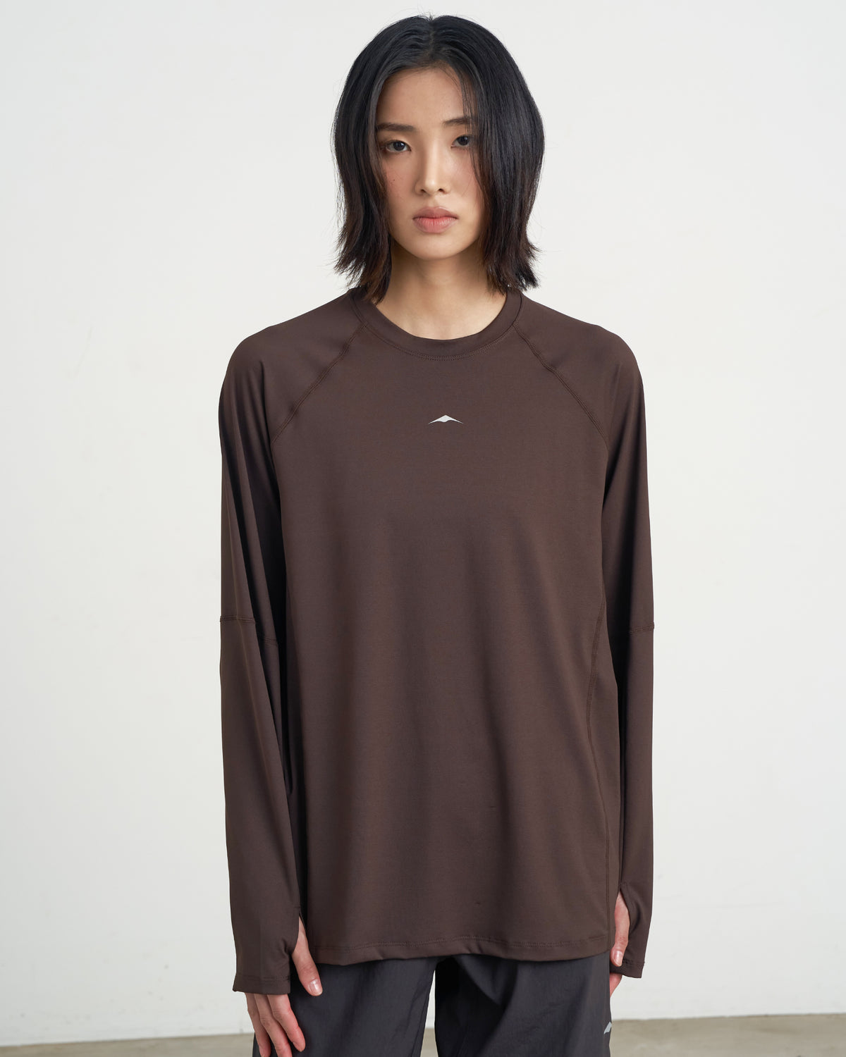 GOYOWEAR / Division Askin Logo Long Sleeve - Espresso