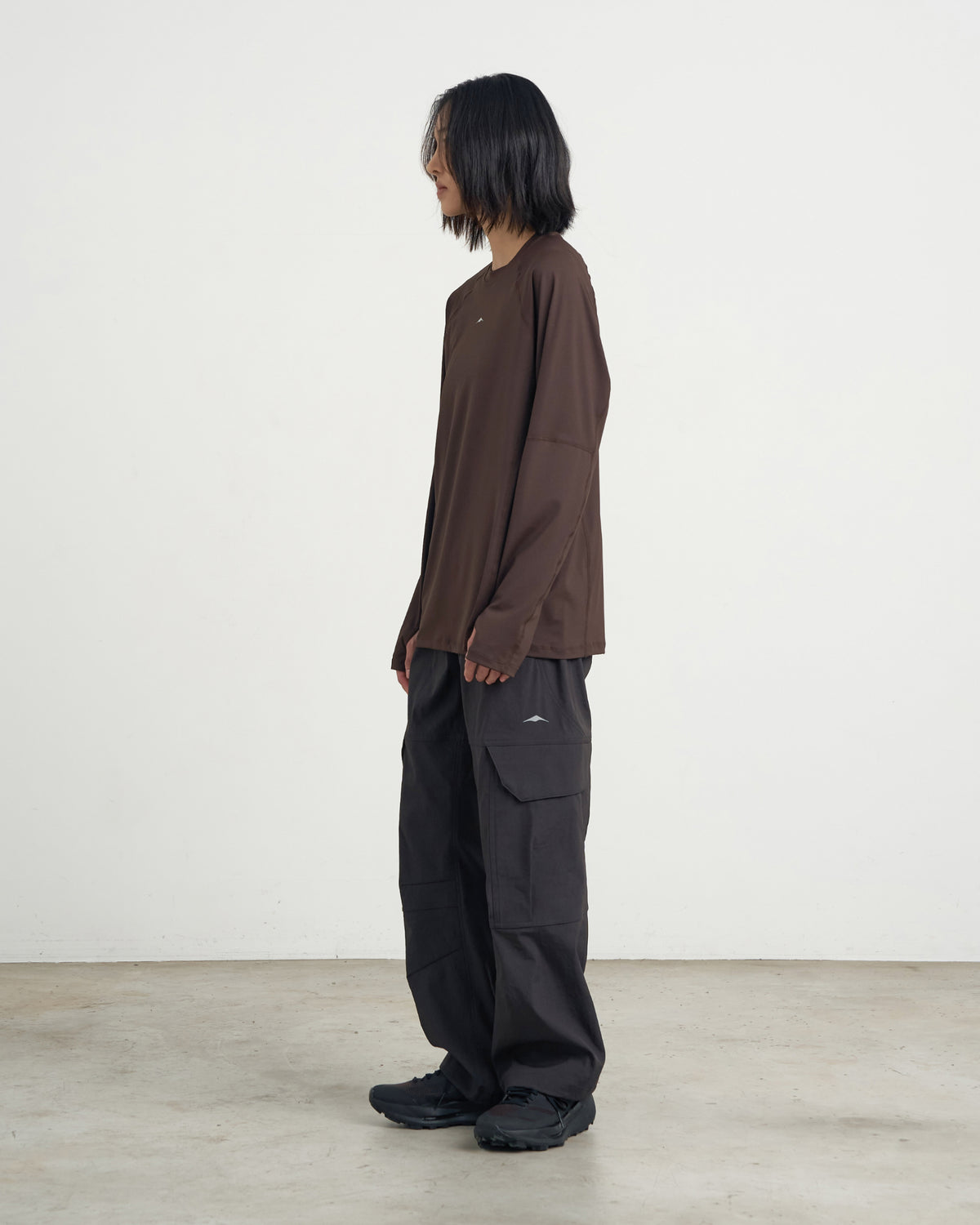 GOYOWEAR / Division Askin Logo Long Sleeve - Espresso