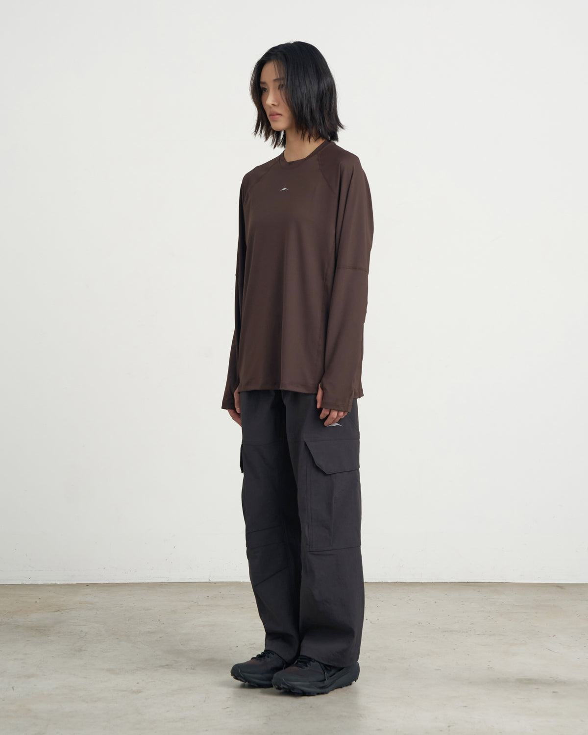 GOYOWEAR / Division Askin Logo Long Sleeve - Espresso