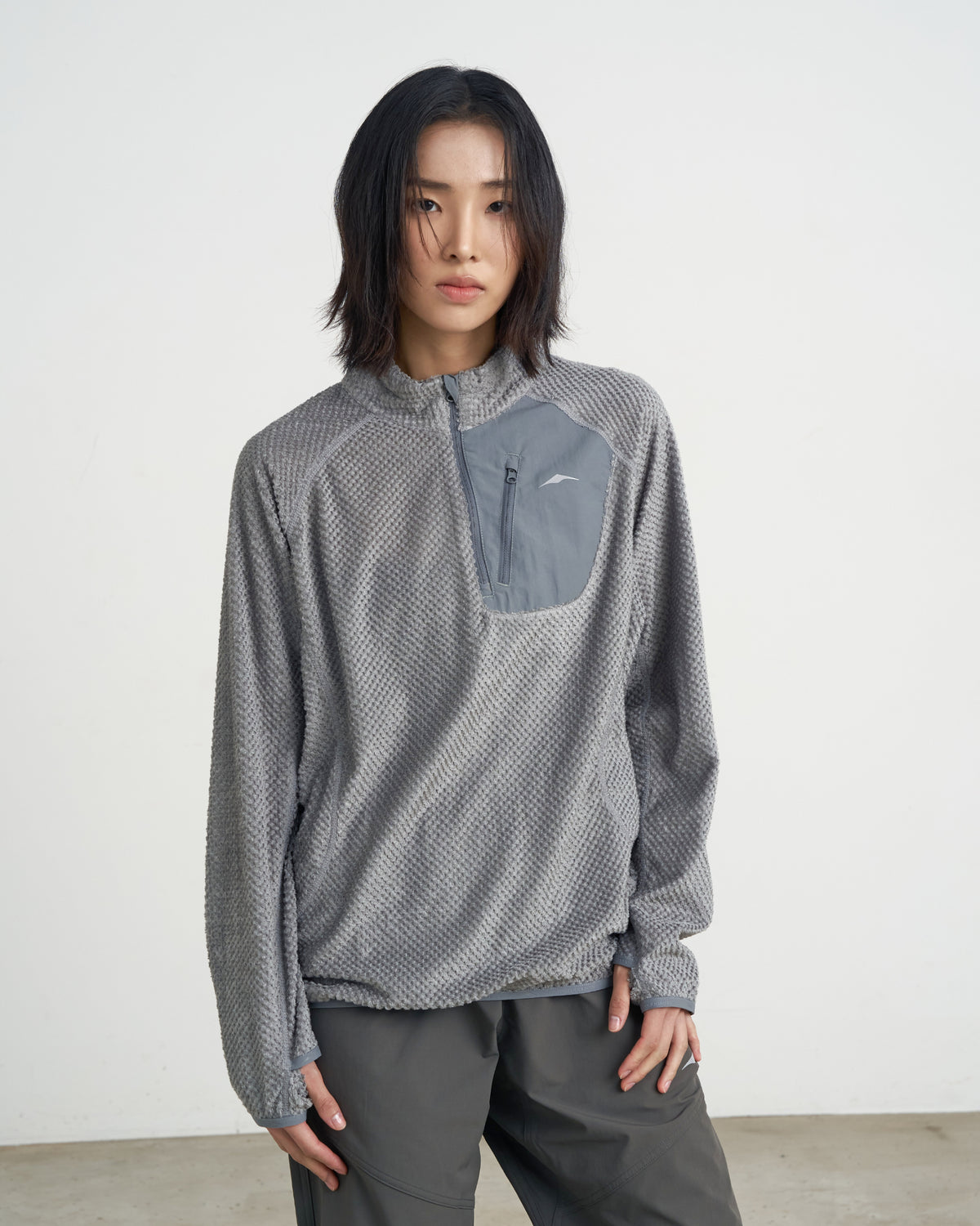 GOYOWEAR / Octa Light-Weight-Half Zip - Silver Grey