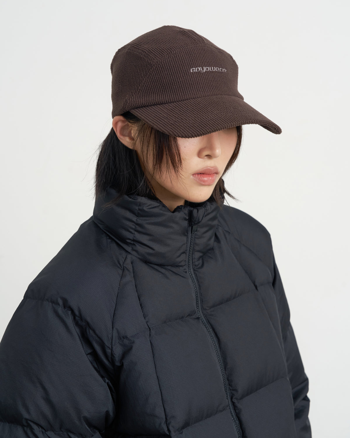 GOYOWEAR / Grid Fleece Cap - Brown