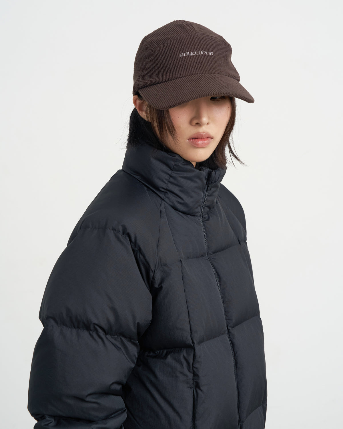 GOYOWEAR / Grid Fleece Cap - Brown