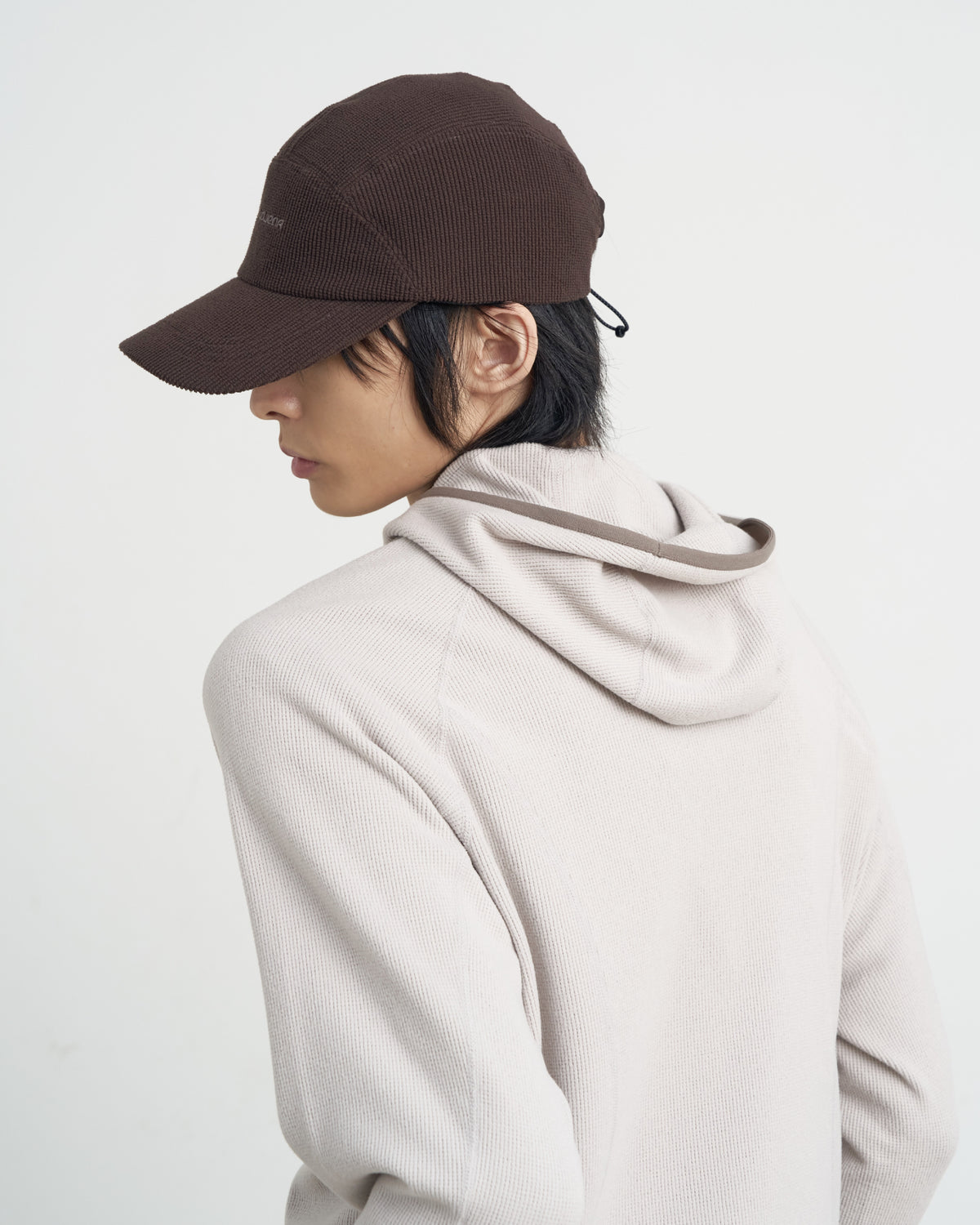 GOYOWEAR / Grid Fleece Cap - Brown