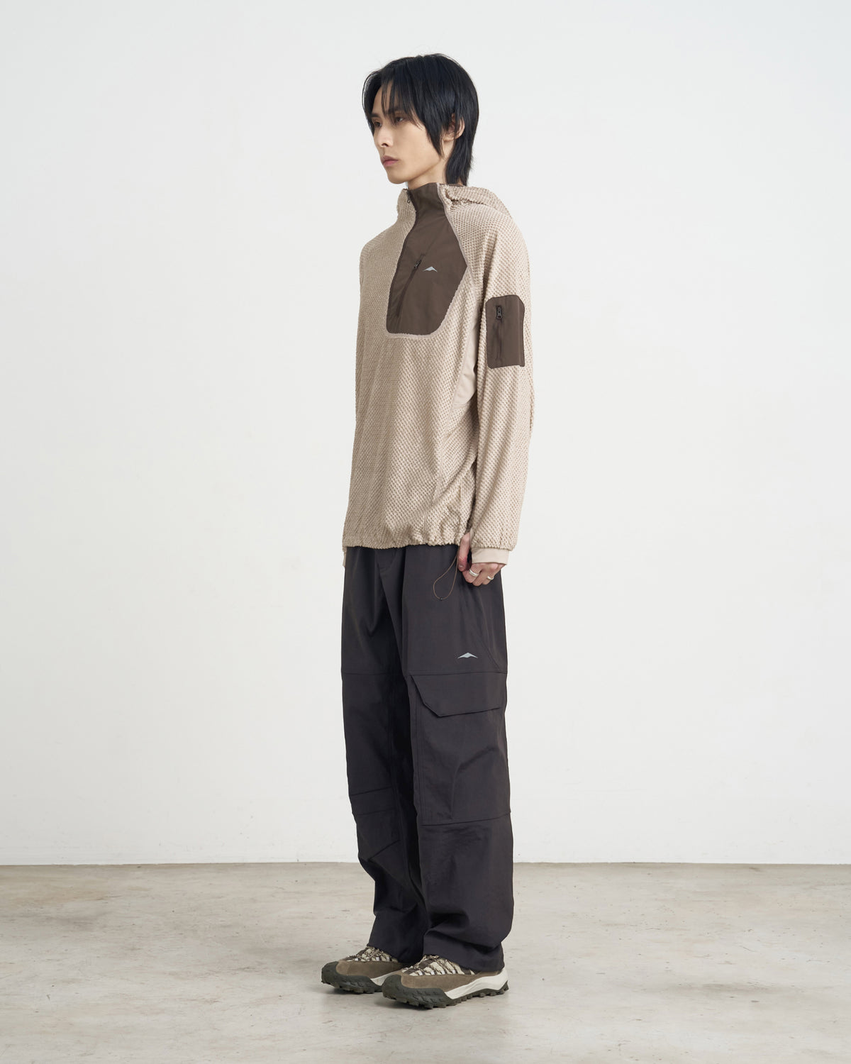 GOYOWEAR / Utility Wide Cargo Pants - Brown