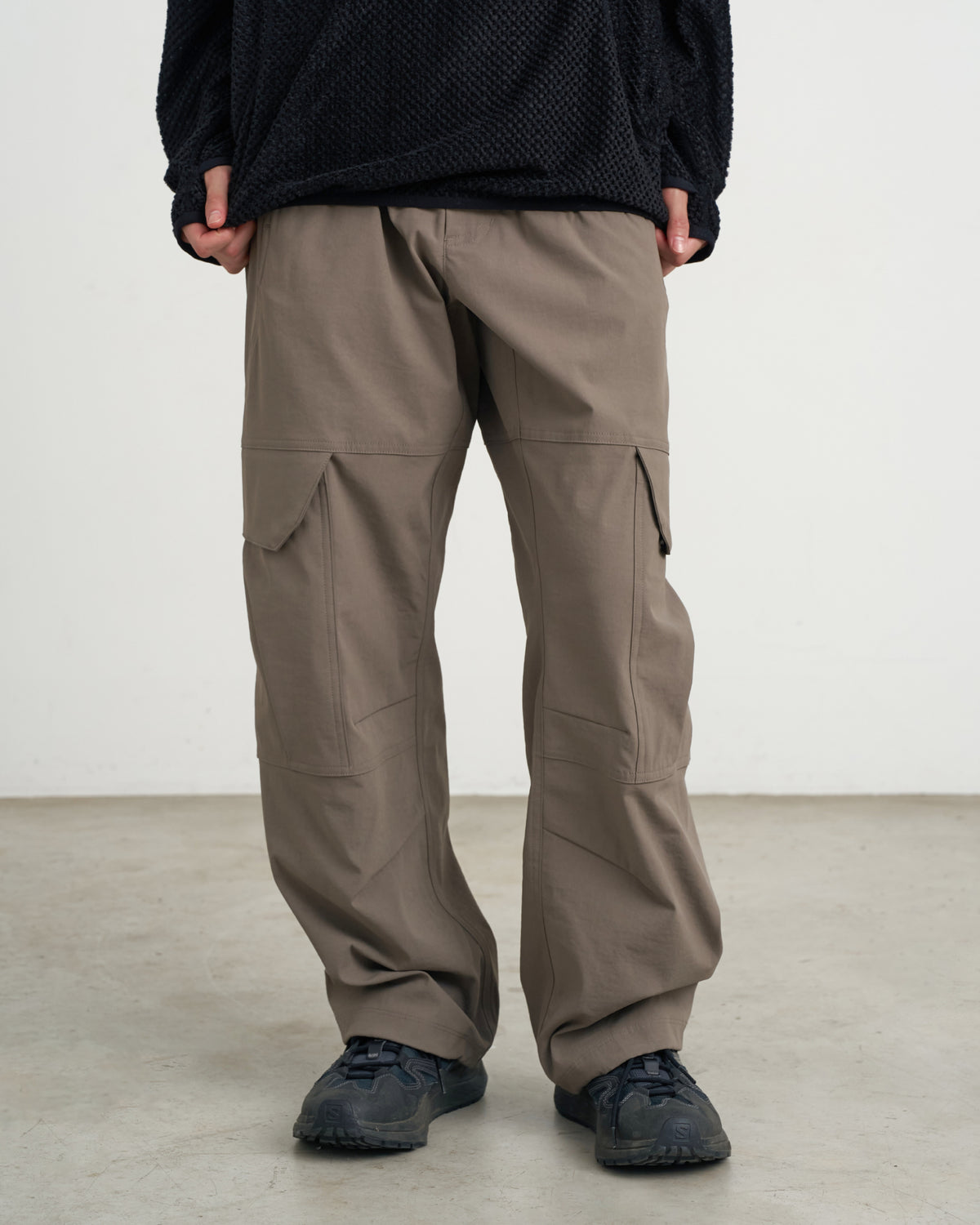 GOYOWEAR / Utility Wide Cargo Pants - Beige