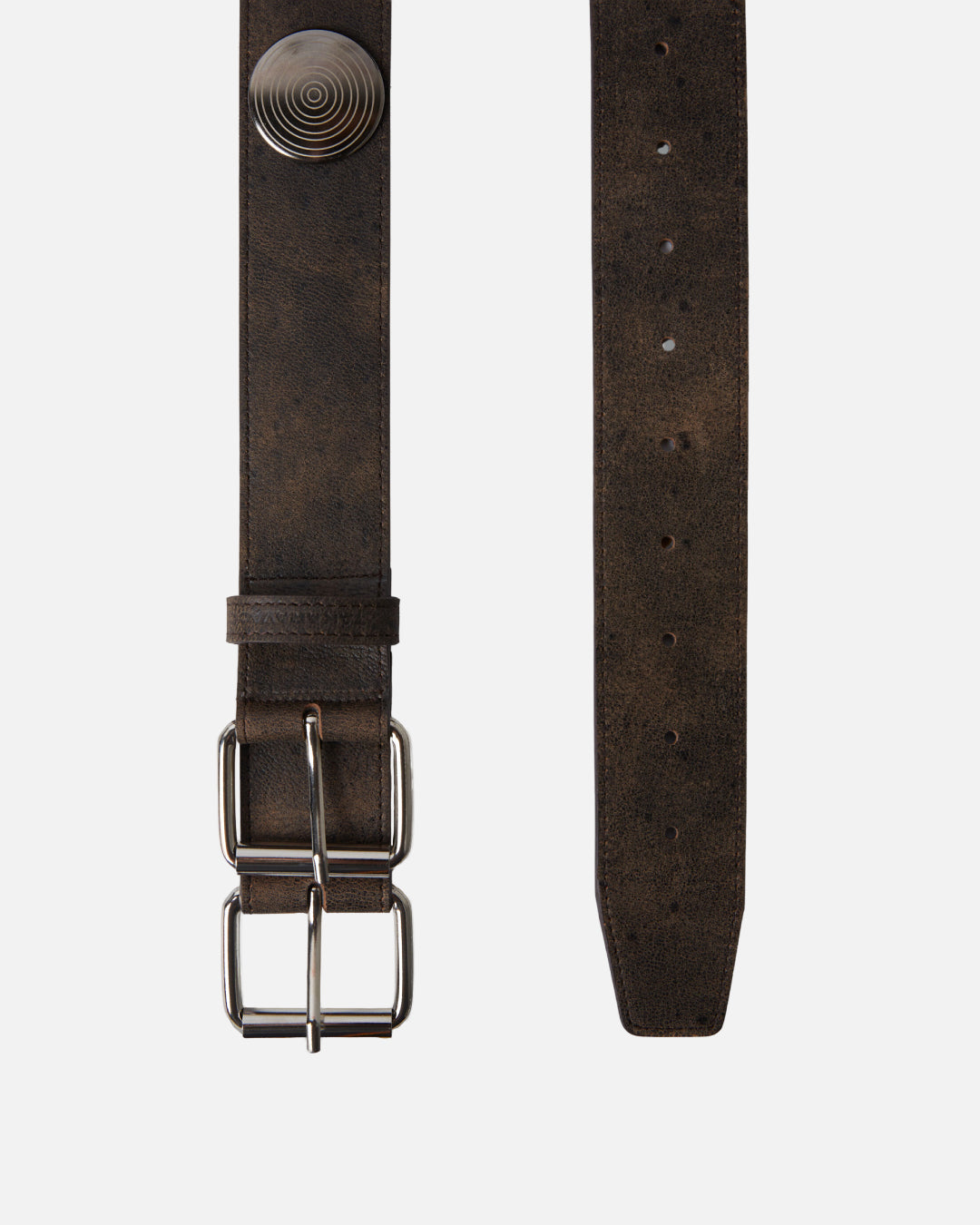 TAKARAVACO / Mirror Rivet Belt - Brown