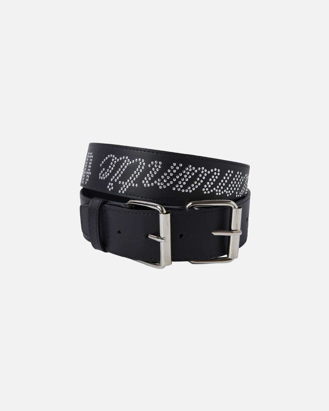 TAKARAVACO / Hotfix Double Buckle Belt - Black