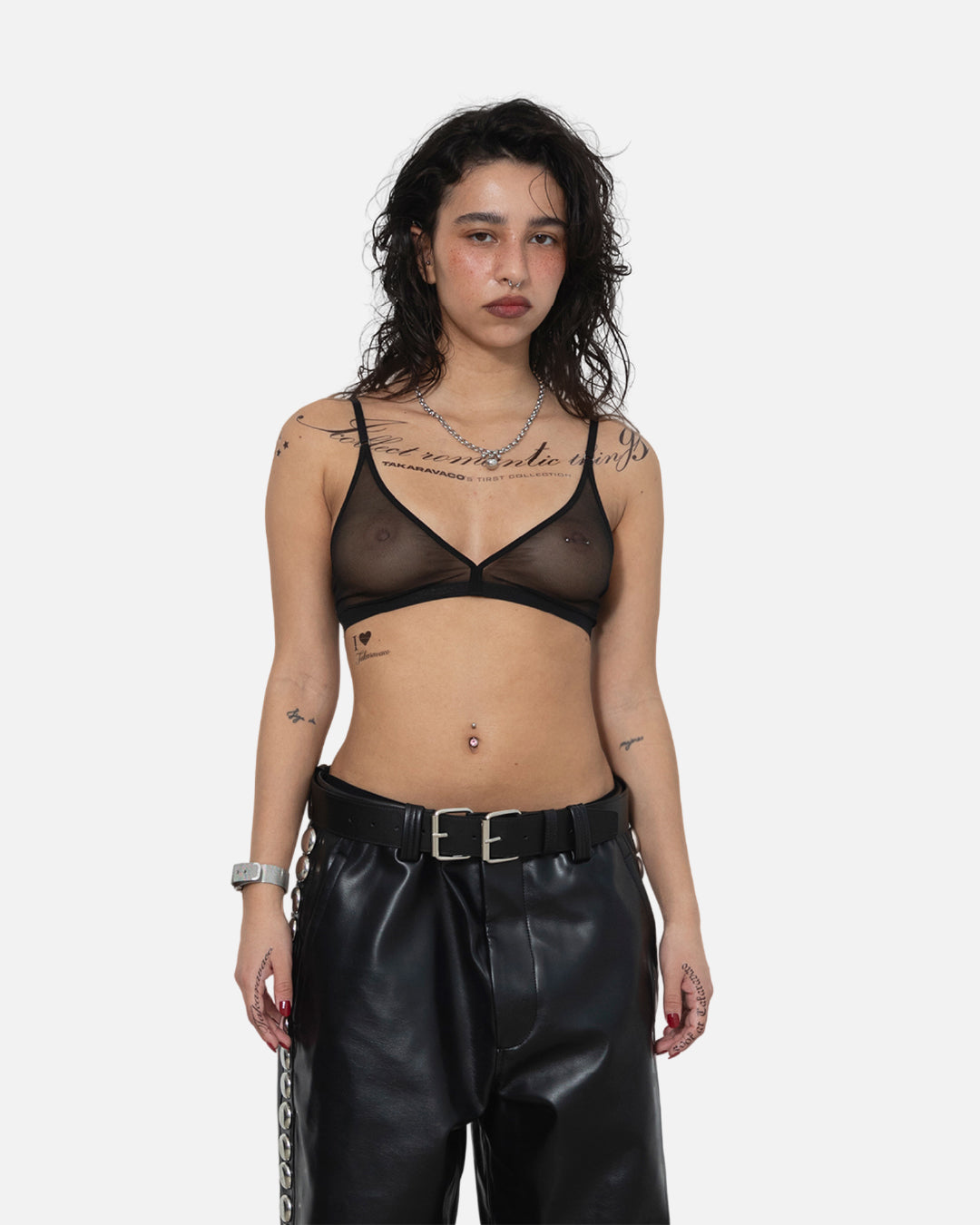 TAKARAVACO / Hotfix Double Buckle Belt - Black