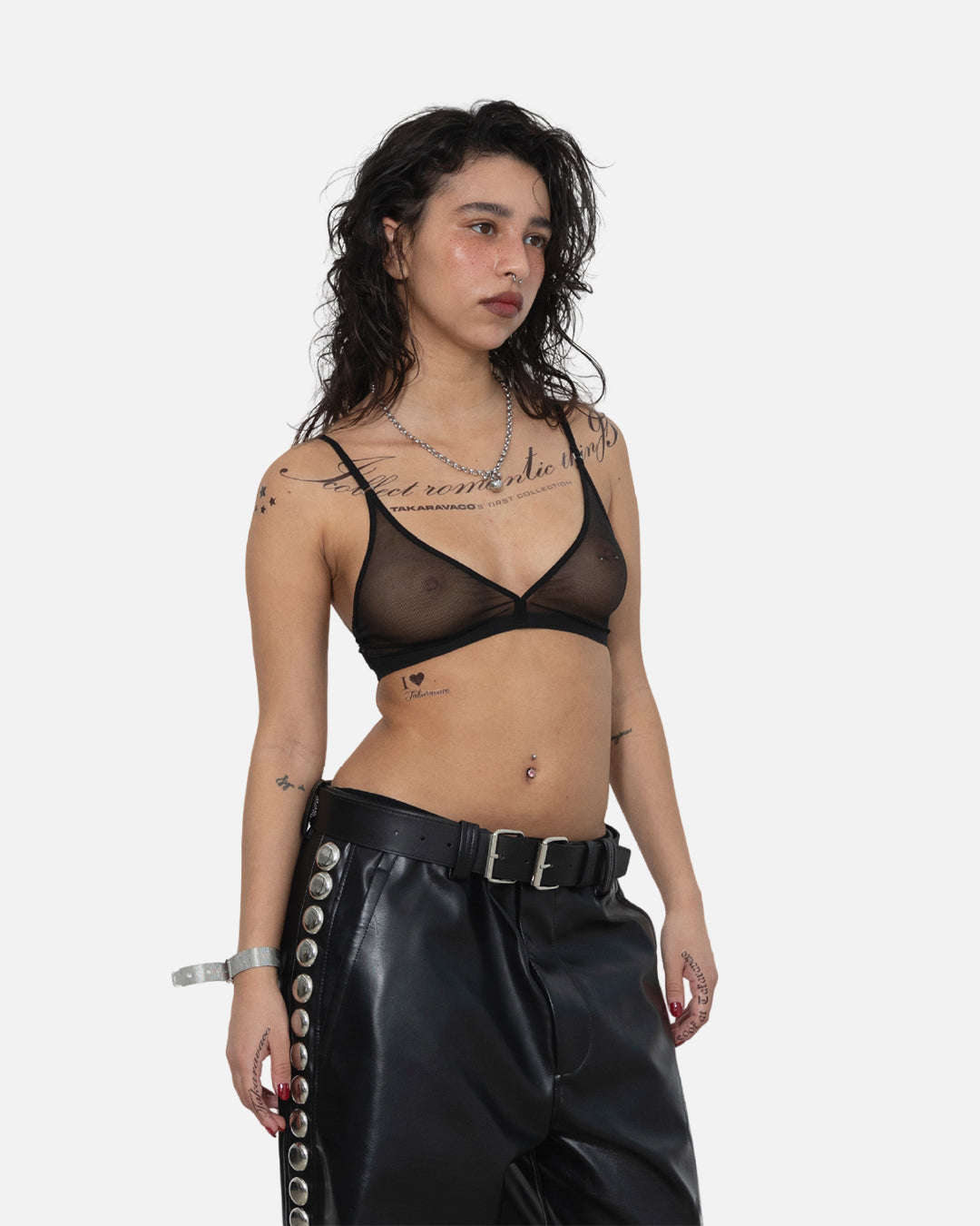 TAKARAVACO / Hotfix Double Buckle Belt - Black