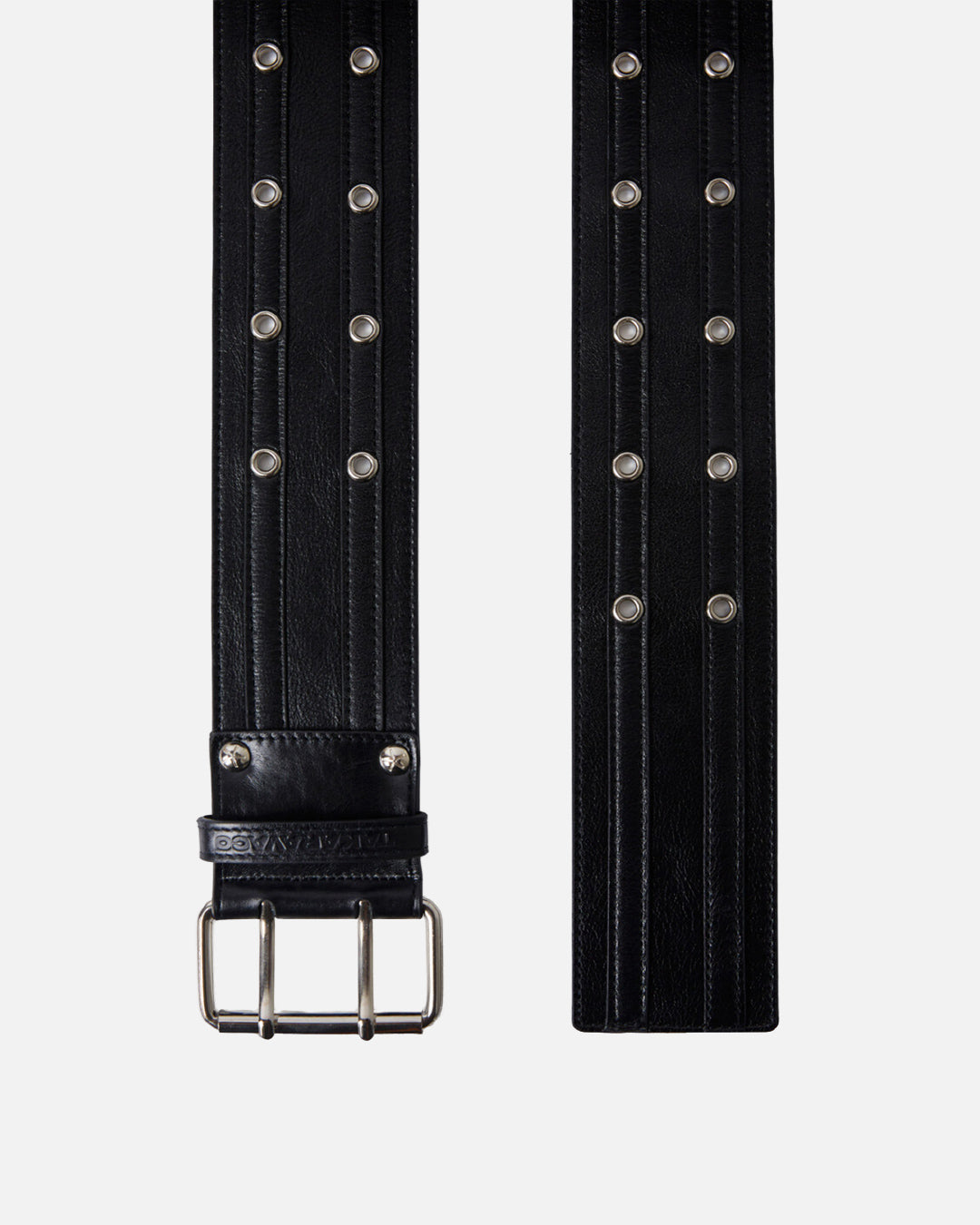 TAKARAVACO / Two Line Eyelet Belt - Black