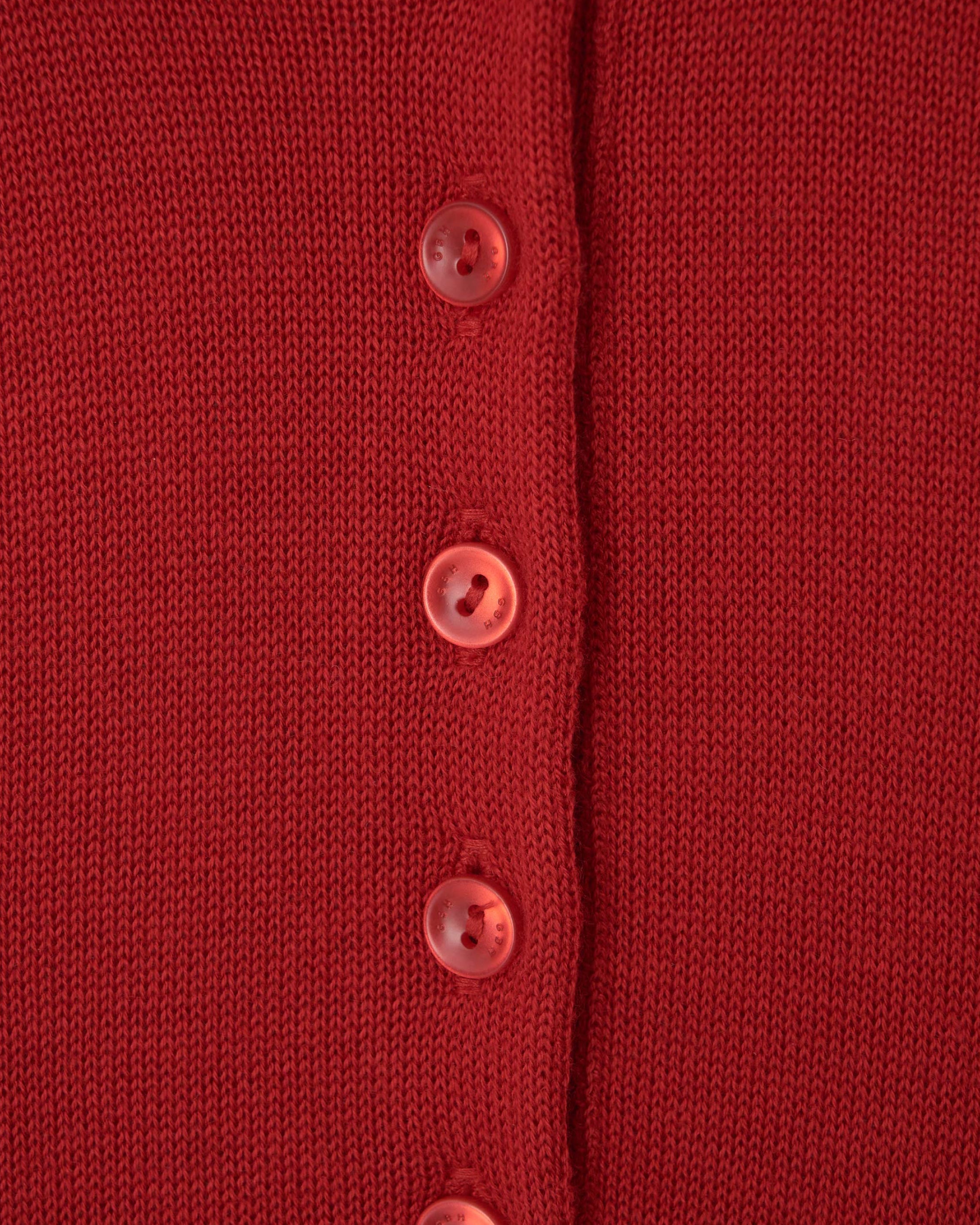 GBH / Wool Silk Polo Knit - Red