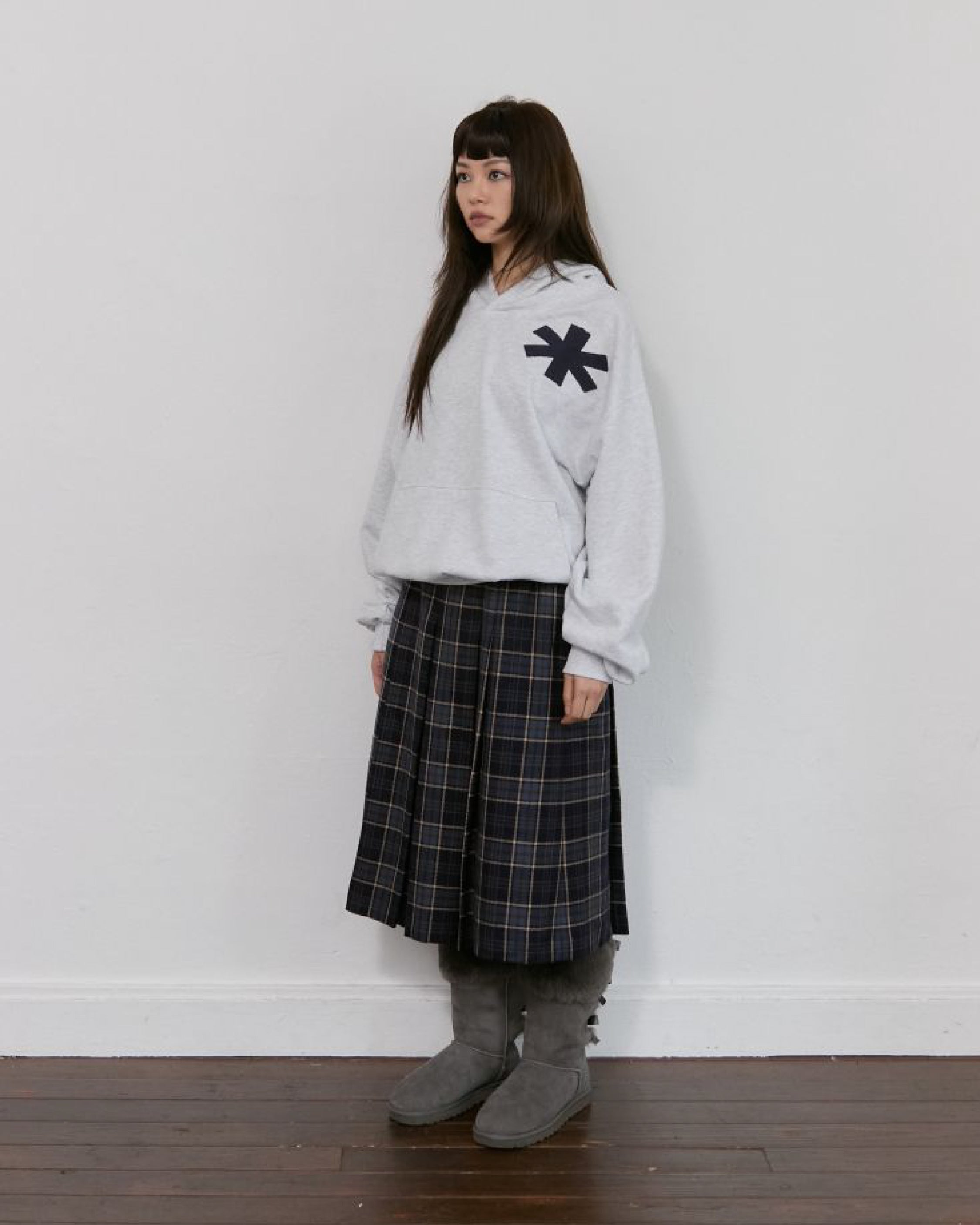 KÜL / Asterisk Hoodie - Light Gray