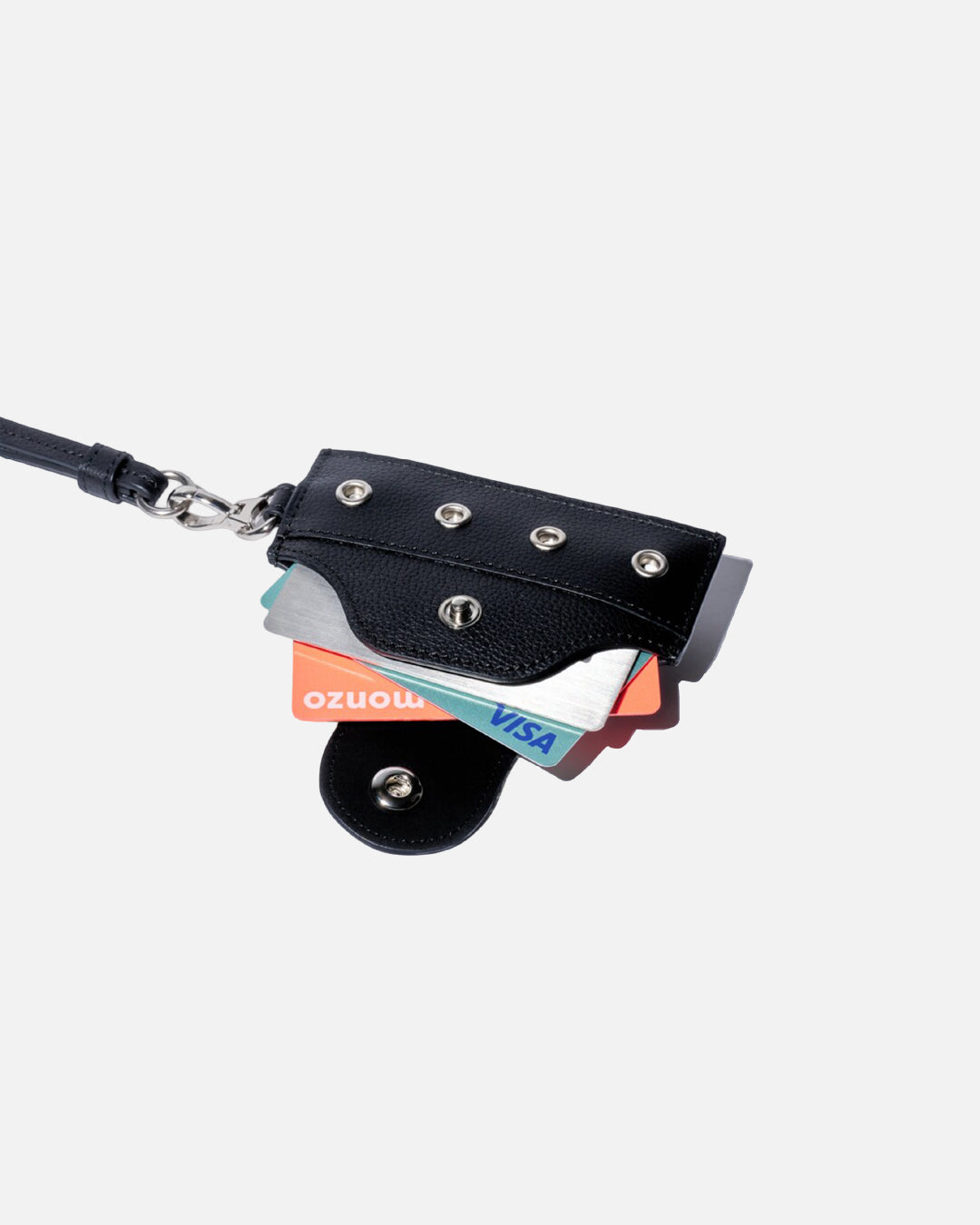 MEG KIM / Belted Brief Card Holder - Black
