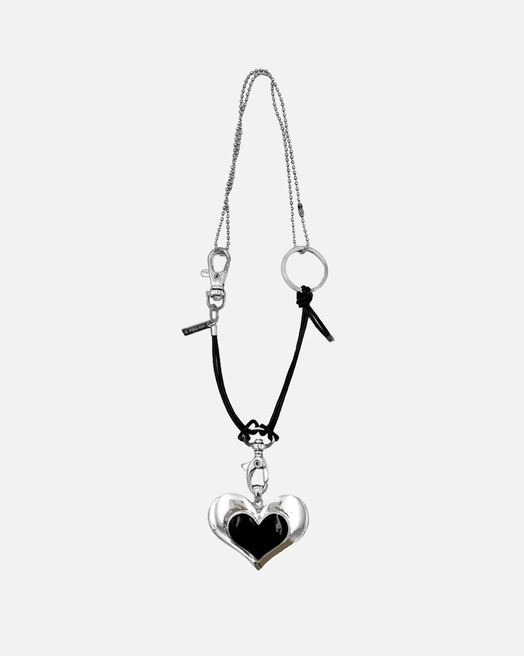 MEG KIM / Heart Metal Necklace - Black