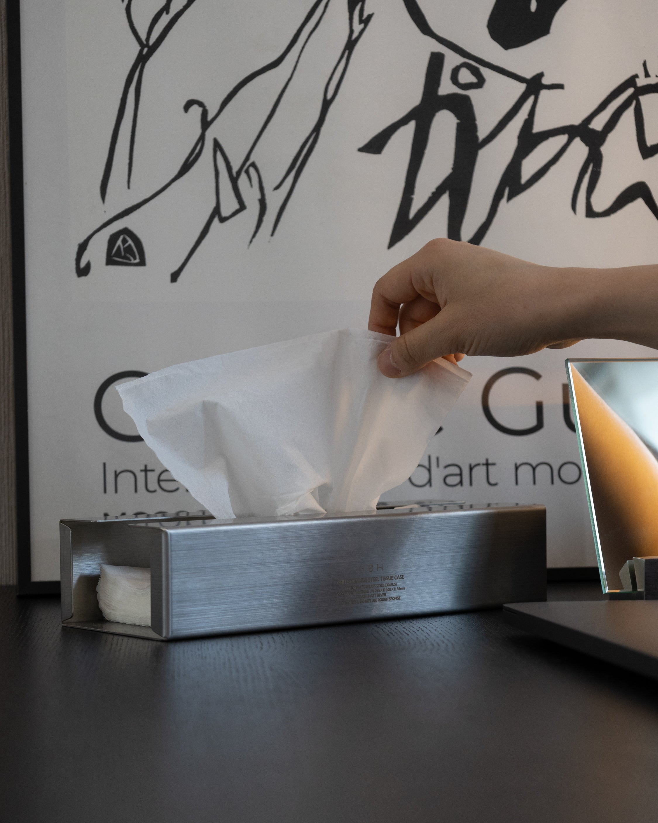 GBH / Stainless Tissue Case - Matt Silver