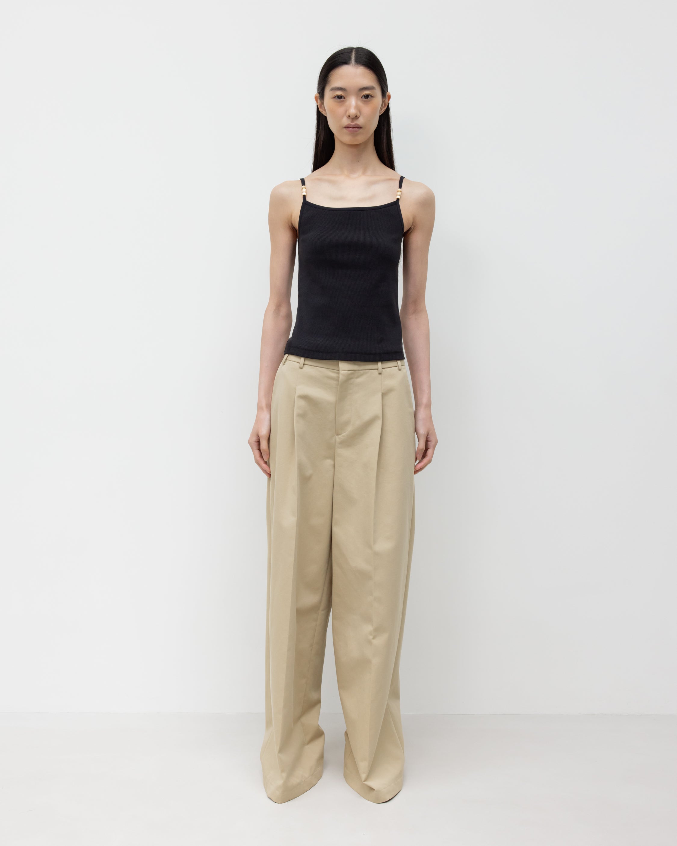 GBH / Wood Beads Sleeveless - Black