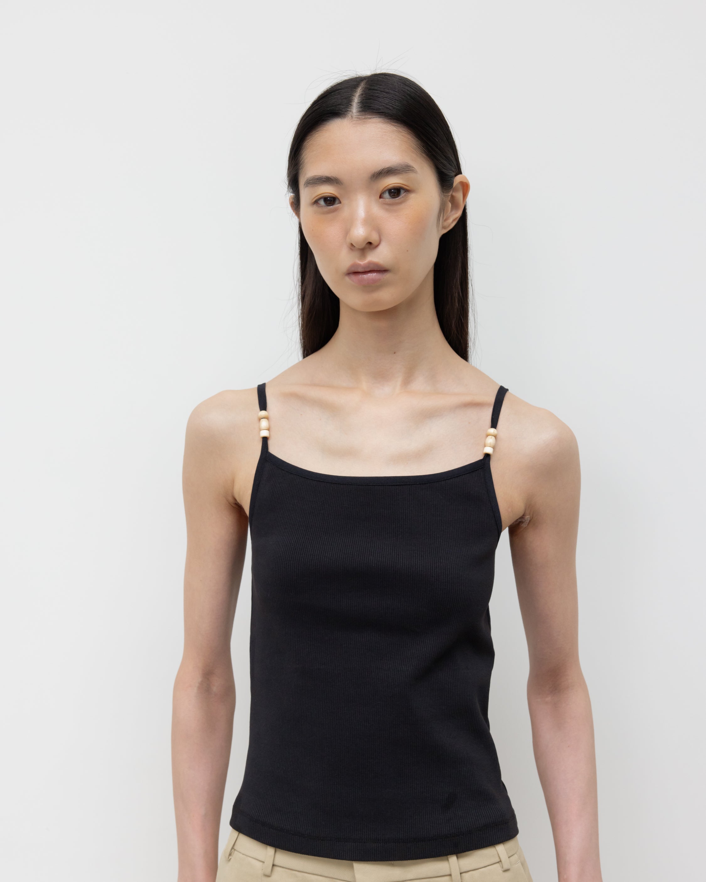 GBH / Wood Beads Sleeveless - Black
