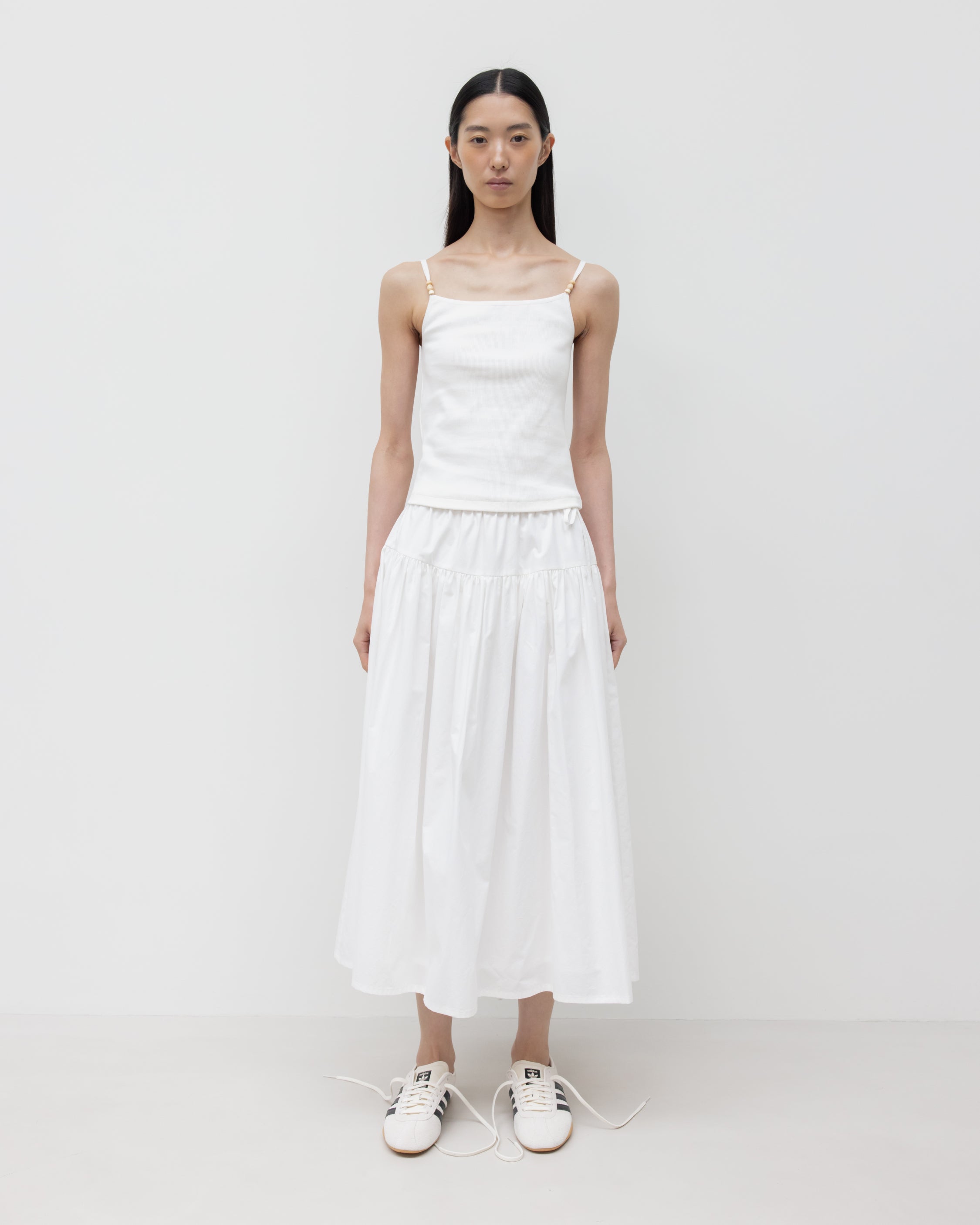 GBH / Wood Beads Sleeveless - White