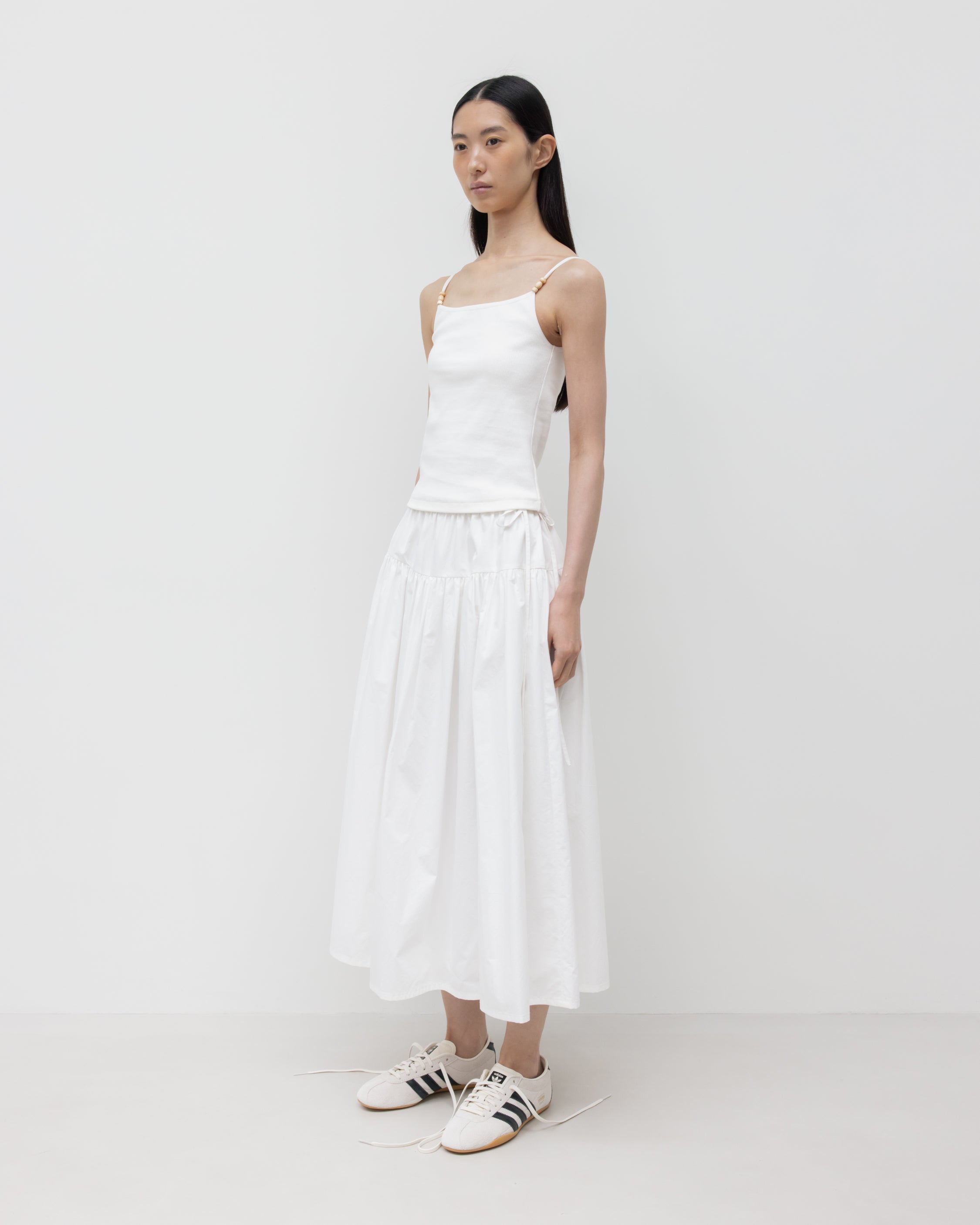 GBH / Wood Beads Sleeveless - White