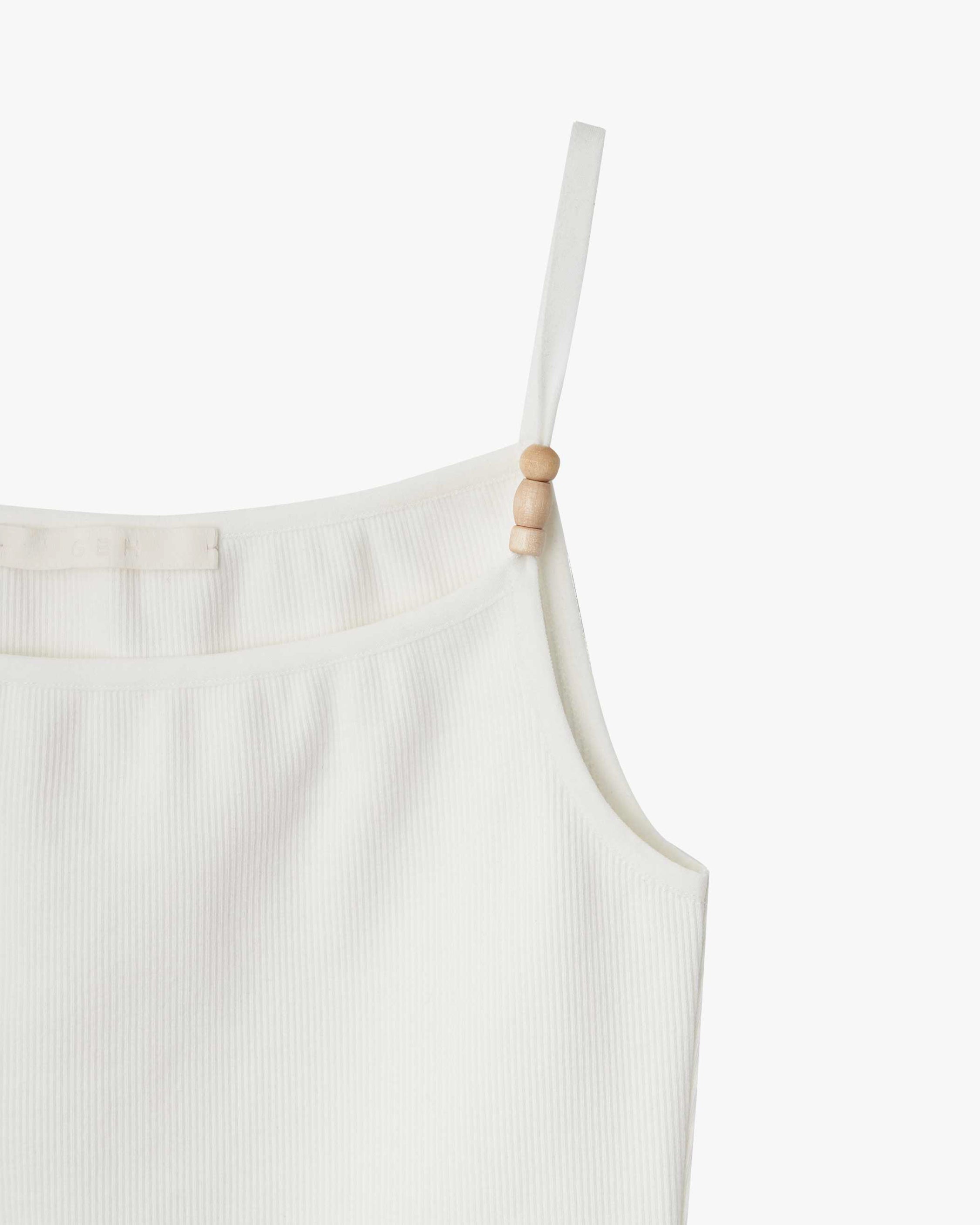 GBH / Wood Beads Sleeveless - White