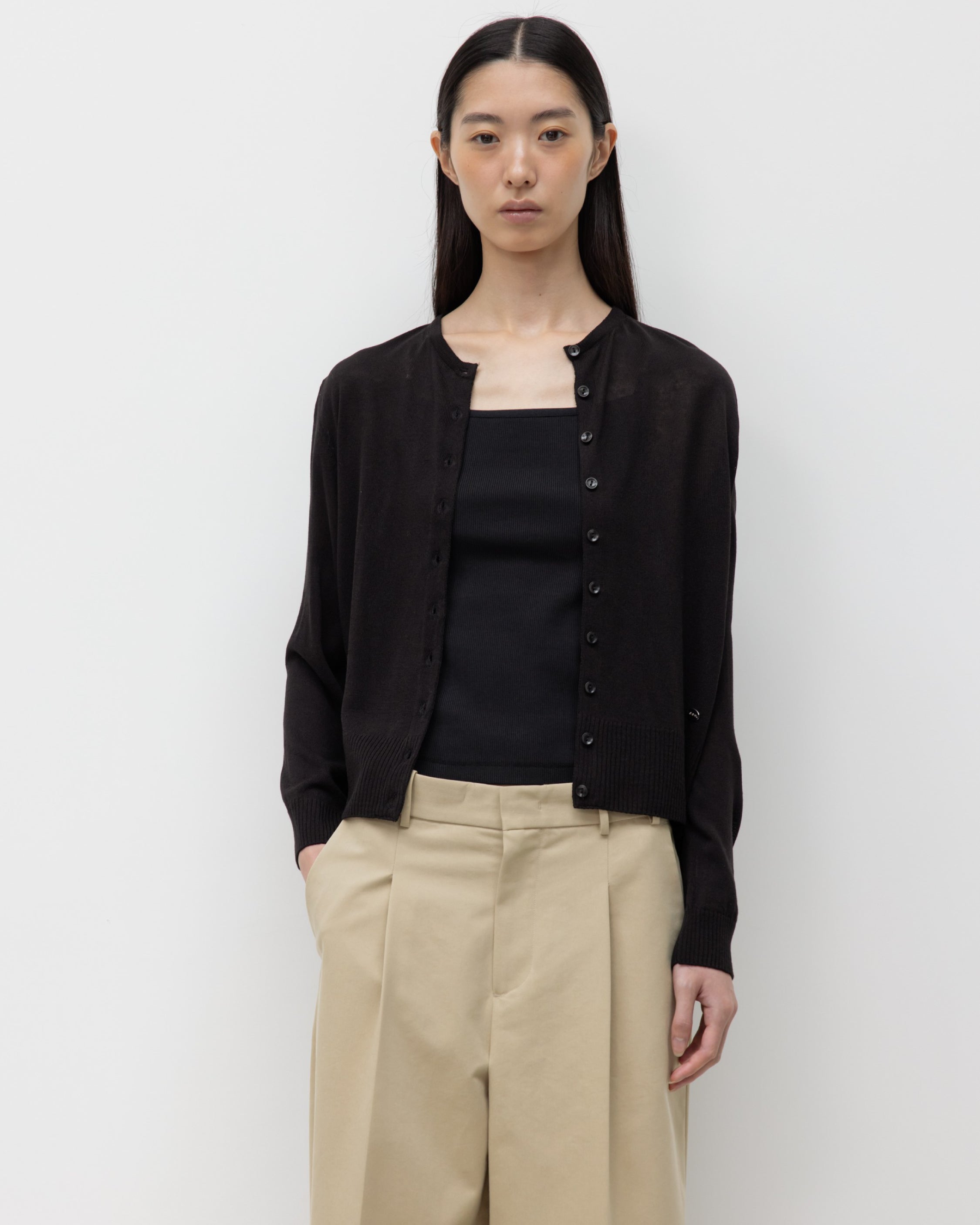 GBH / Wide Fit Cotton Pants - Beige