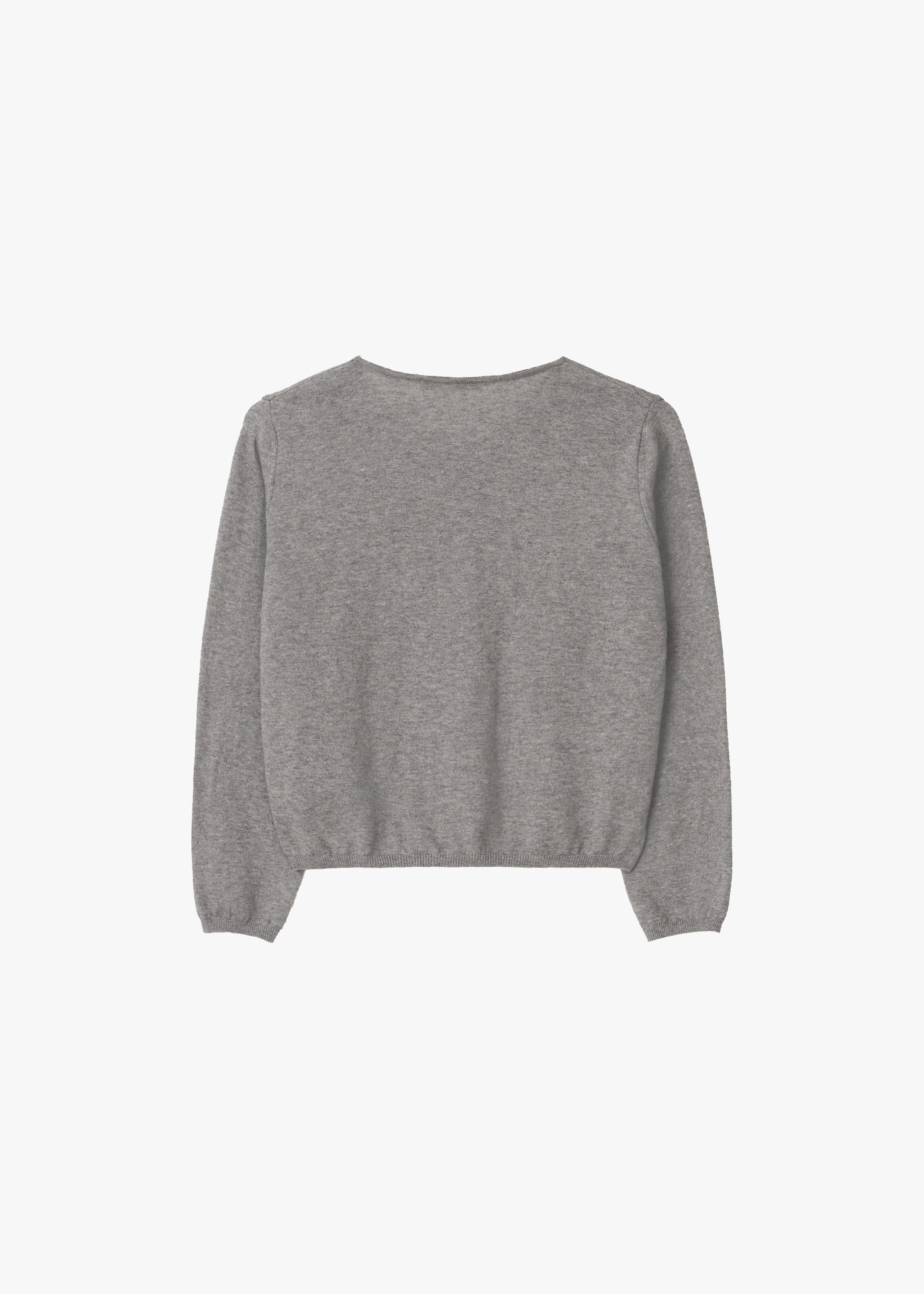GBH / Cashmere Petite Cardigan - Melange Gray