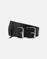 TAKARAVACO / Basic Double Buckle Belt - Black