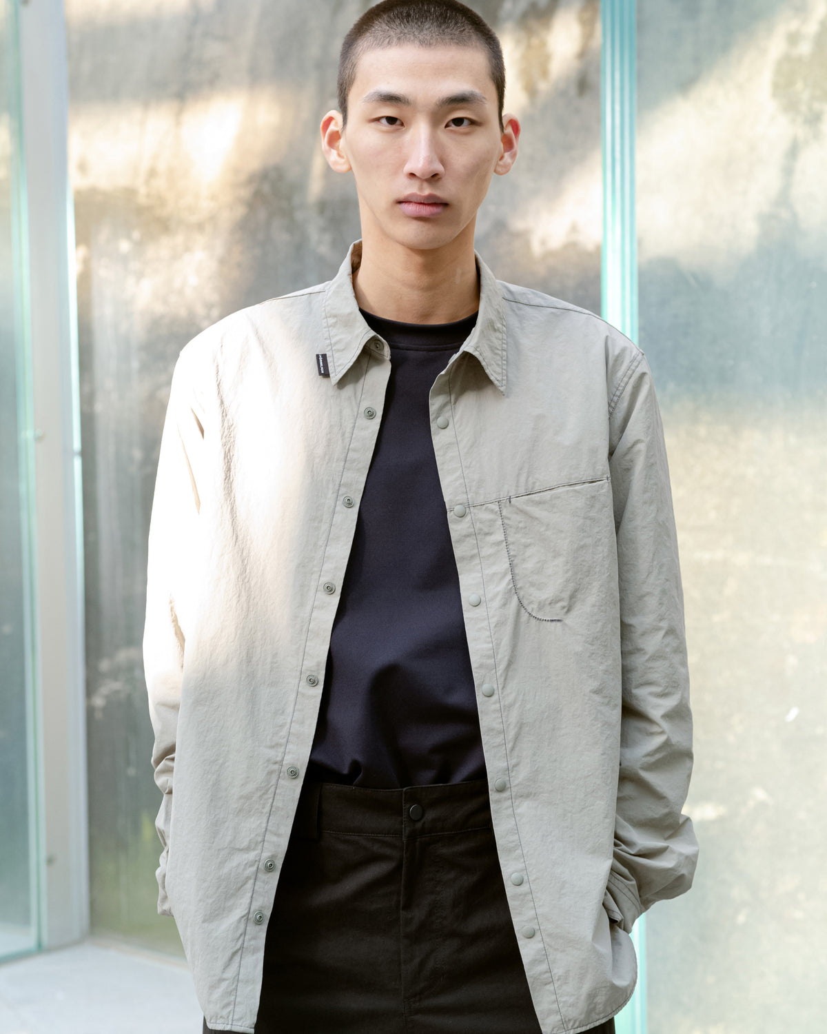 FÖRMLICH / Nylon Shirt - Khaki