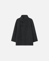 GBH / 26FW HIGH-NECK TOGGLE COAT / DARK GREY