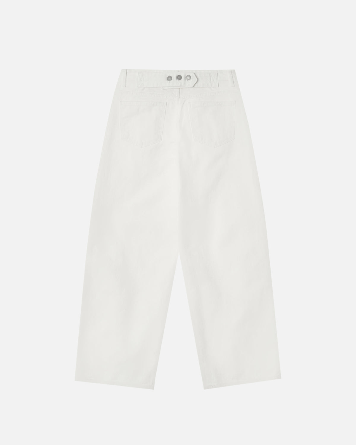 GBH / 26FW WIDE CINCH-BACK JEAN - White