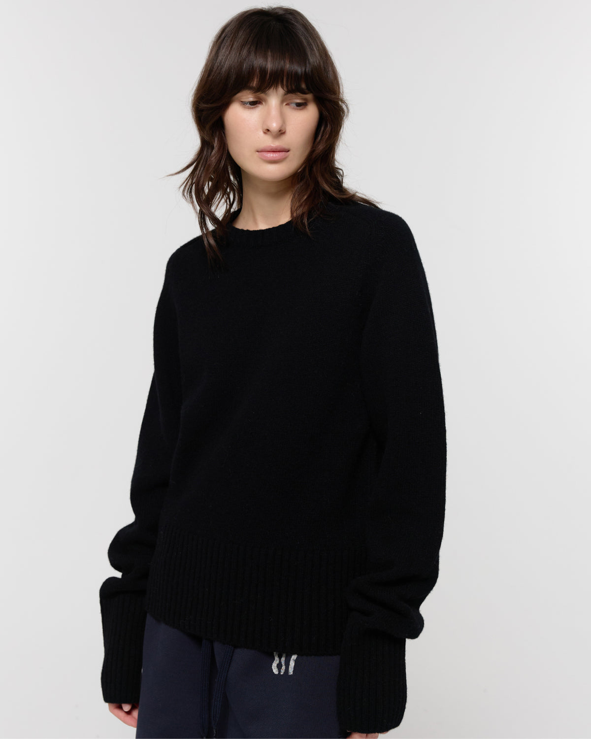 GBH / 26FW WOOL CREW NECK KNIT - Black