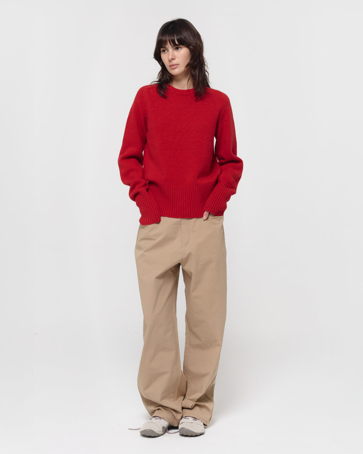 GBH / 26FW WOOL CREW NECK KNIT - RED